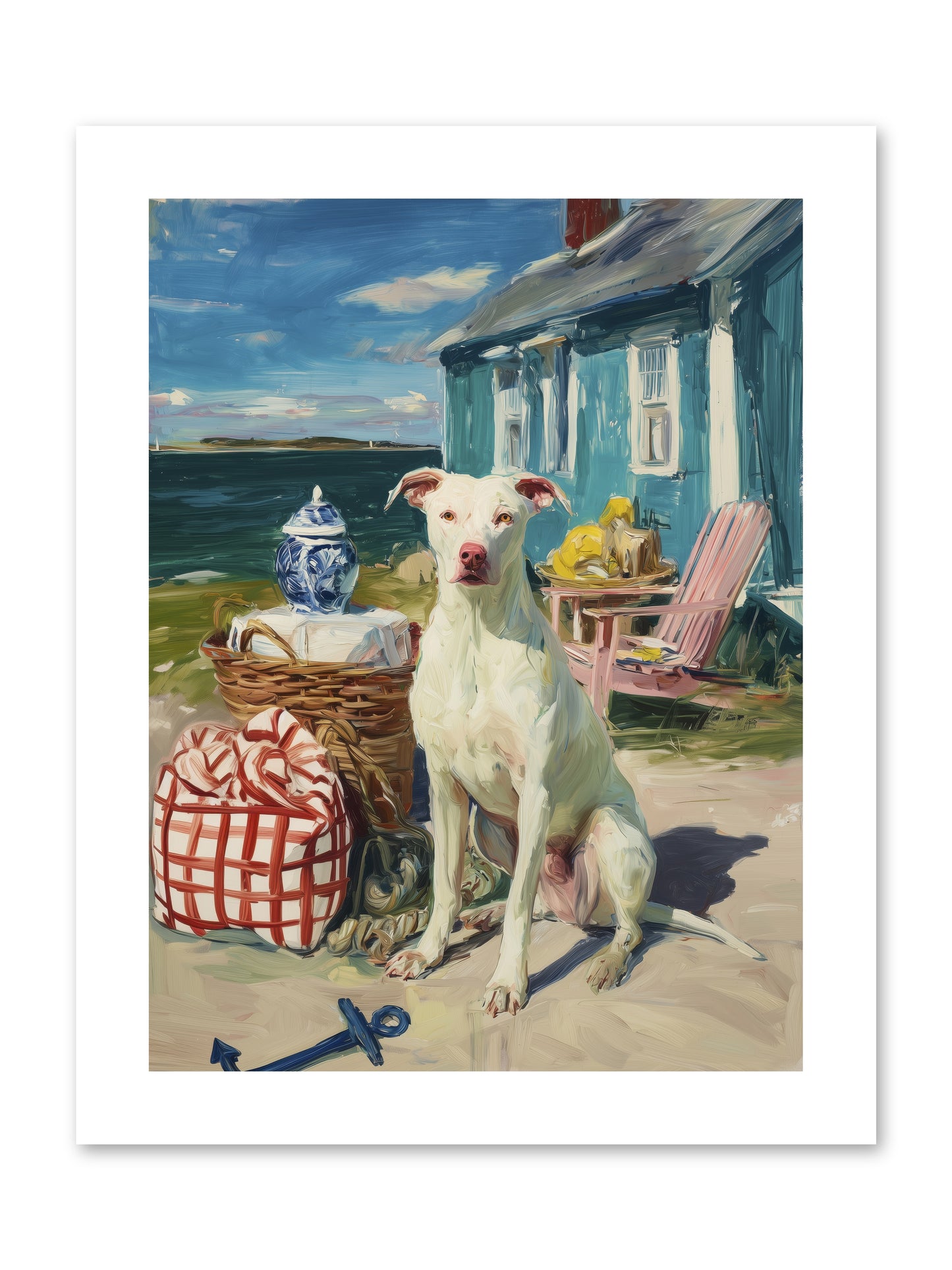 Tide Pool Tracker -- Loose Canvas Print 9x12