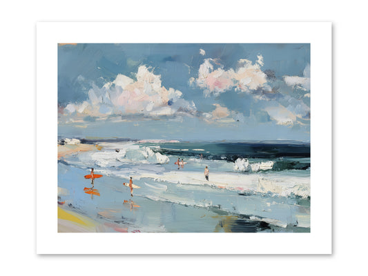 Tide Riders -- Paper Print 12x9
