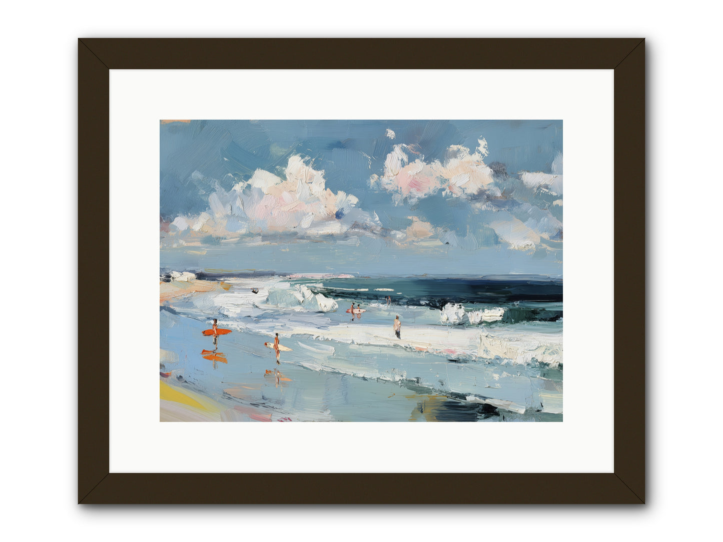 Tide Riders -- Framed Print - Black 16x12