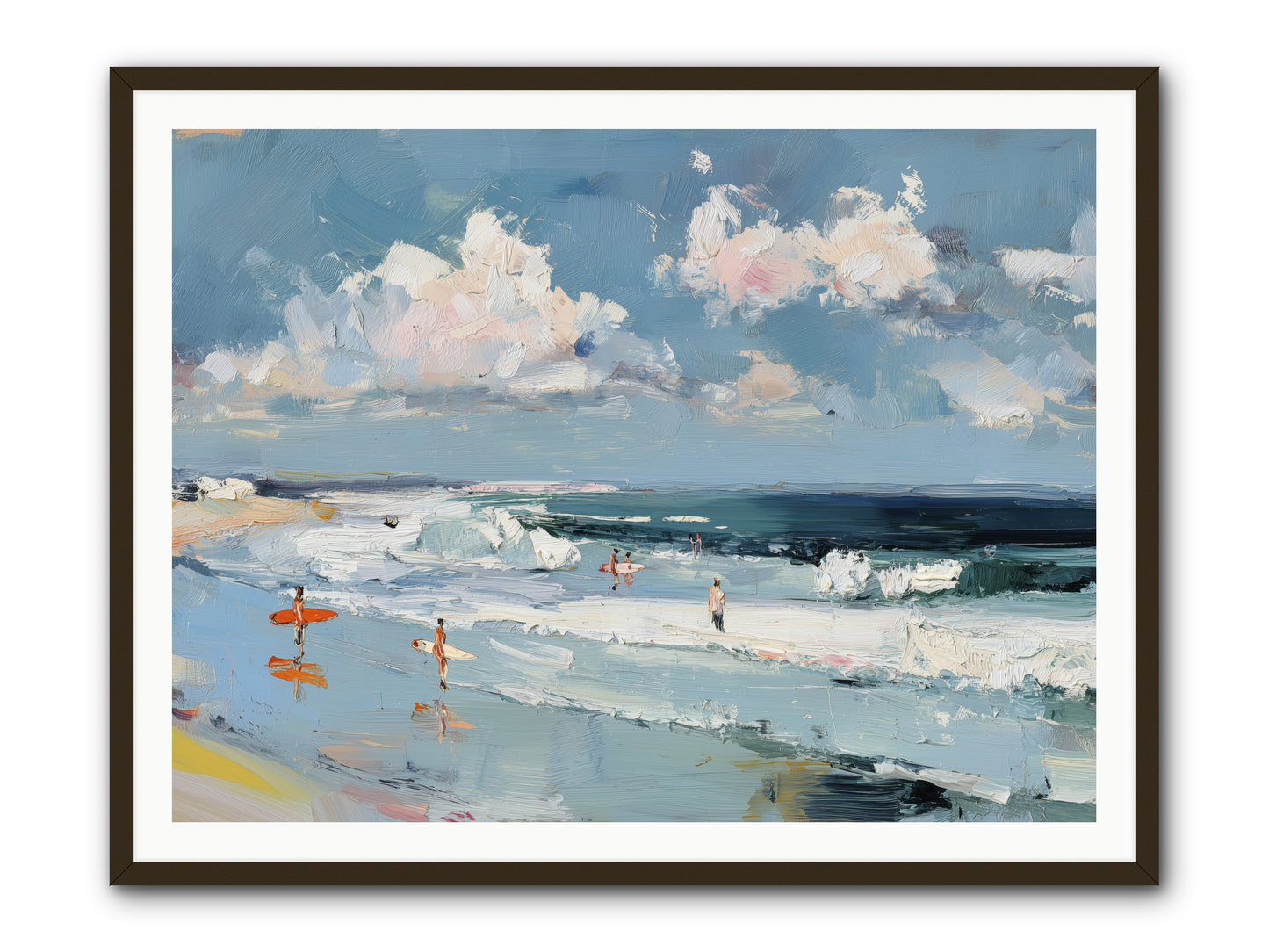 Tide Riders -- Framed Print - Black 48x36