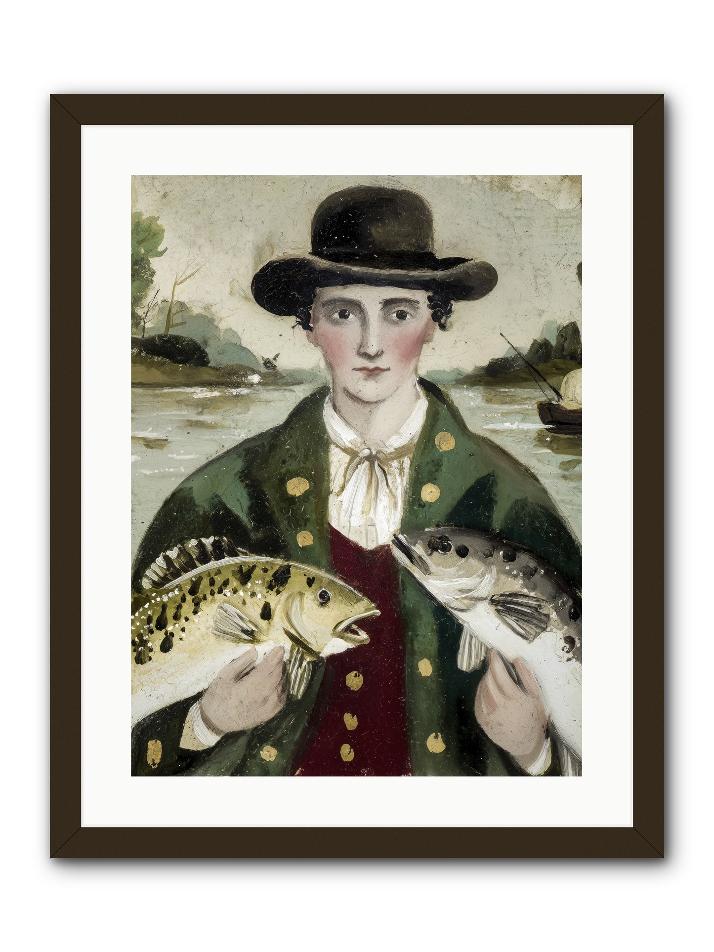Tide Walker -- Framed Print - Black 18x24