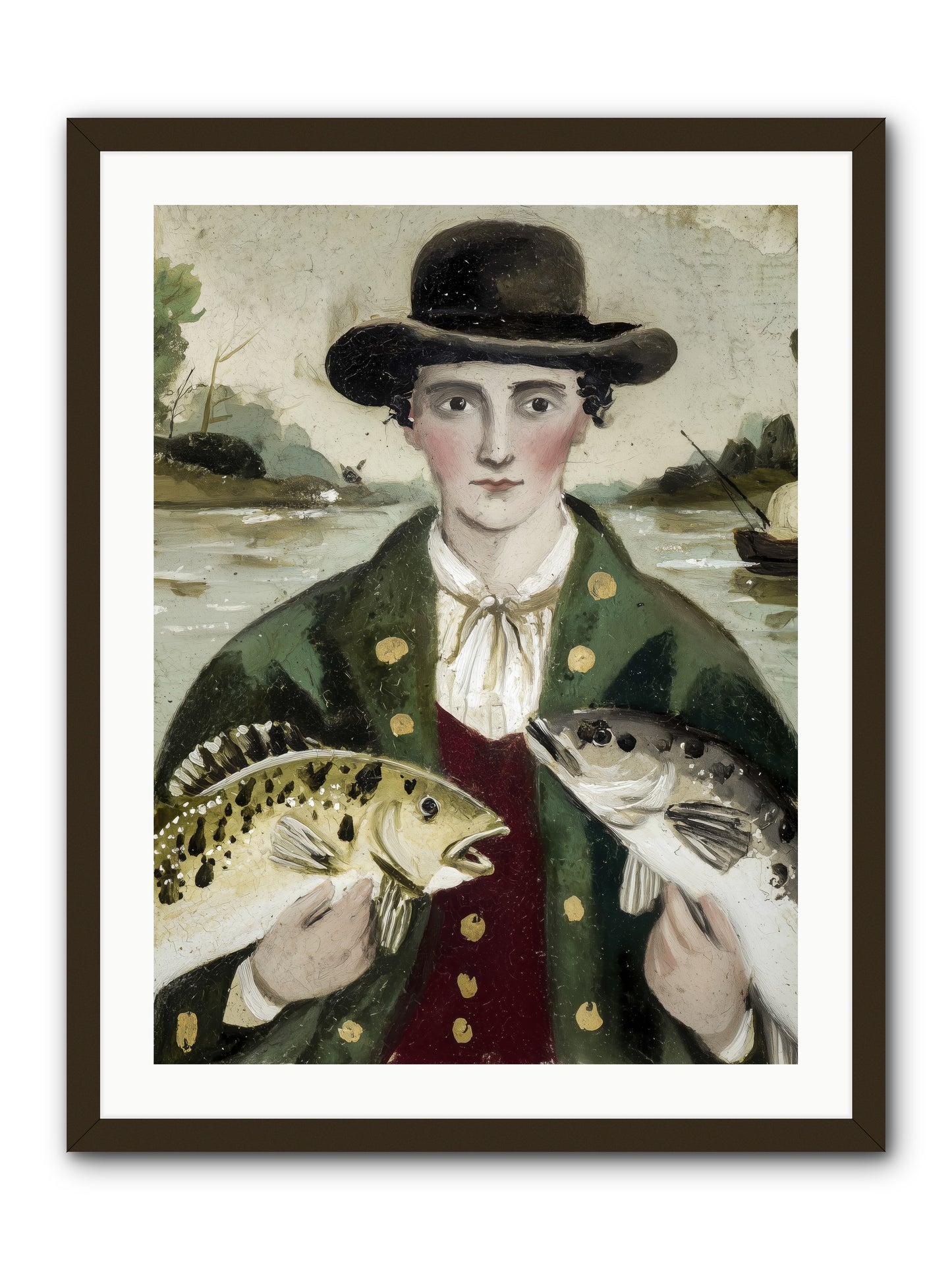 Tide Walker -- Framed Print - Black 24x32