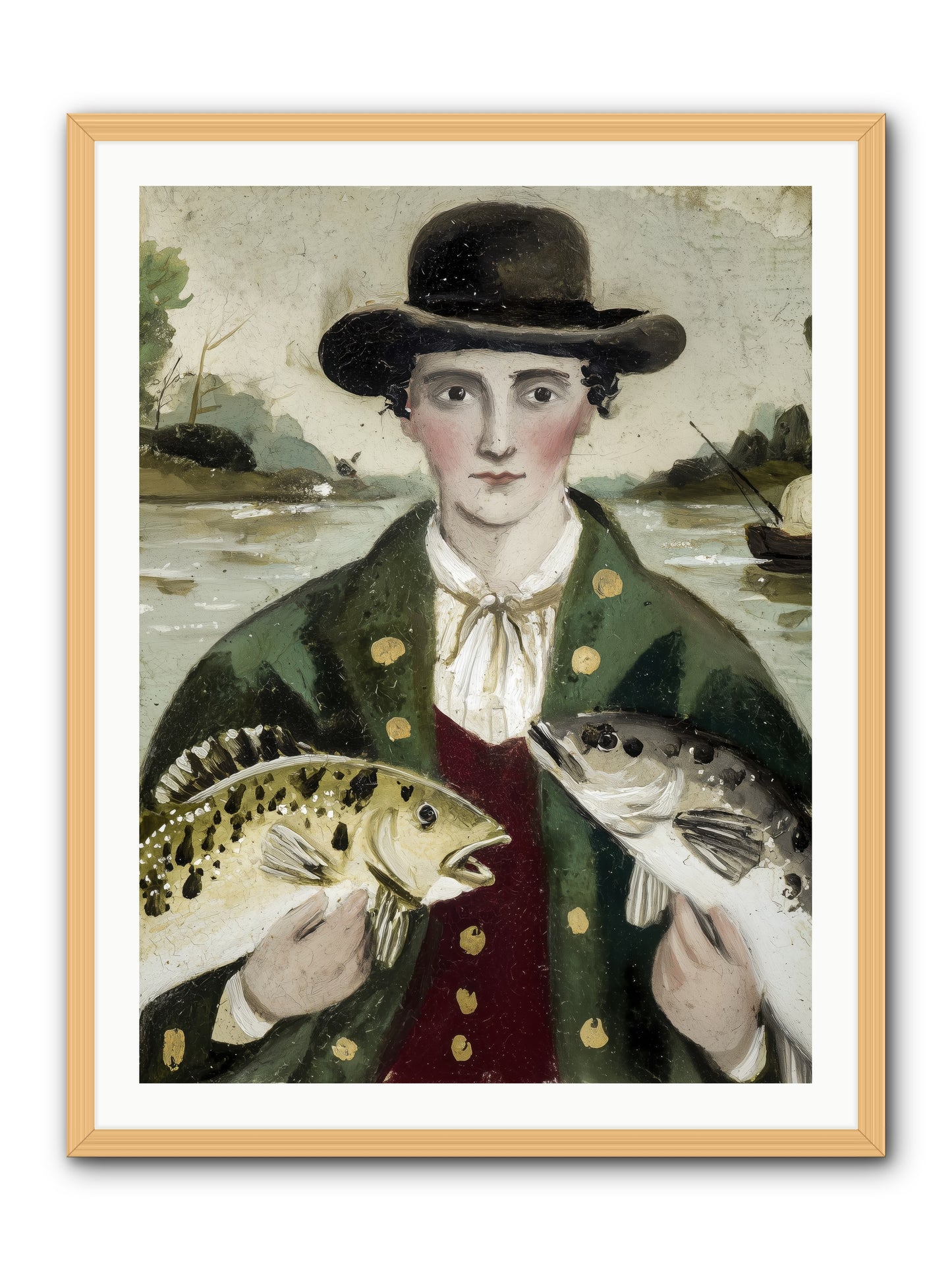 Tide Walker -- Framed Print - Natural 30x40