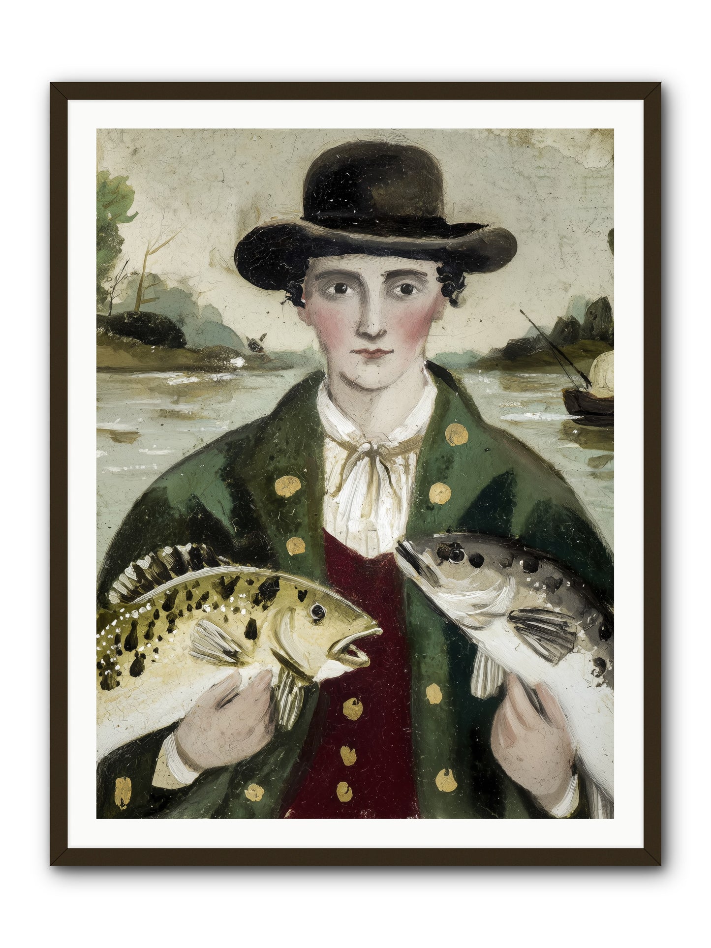 Tide Walker -- Framed Print - Black 36x48