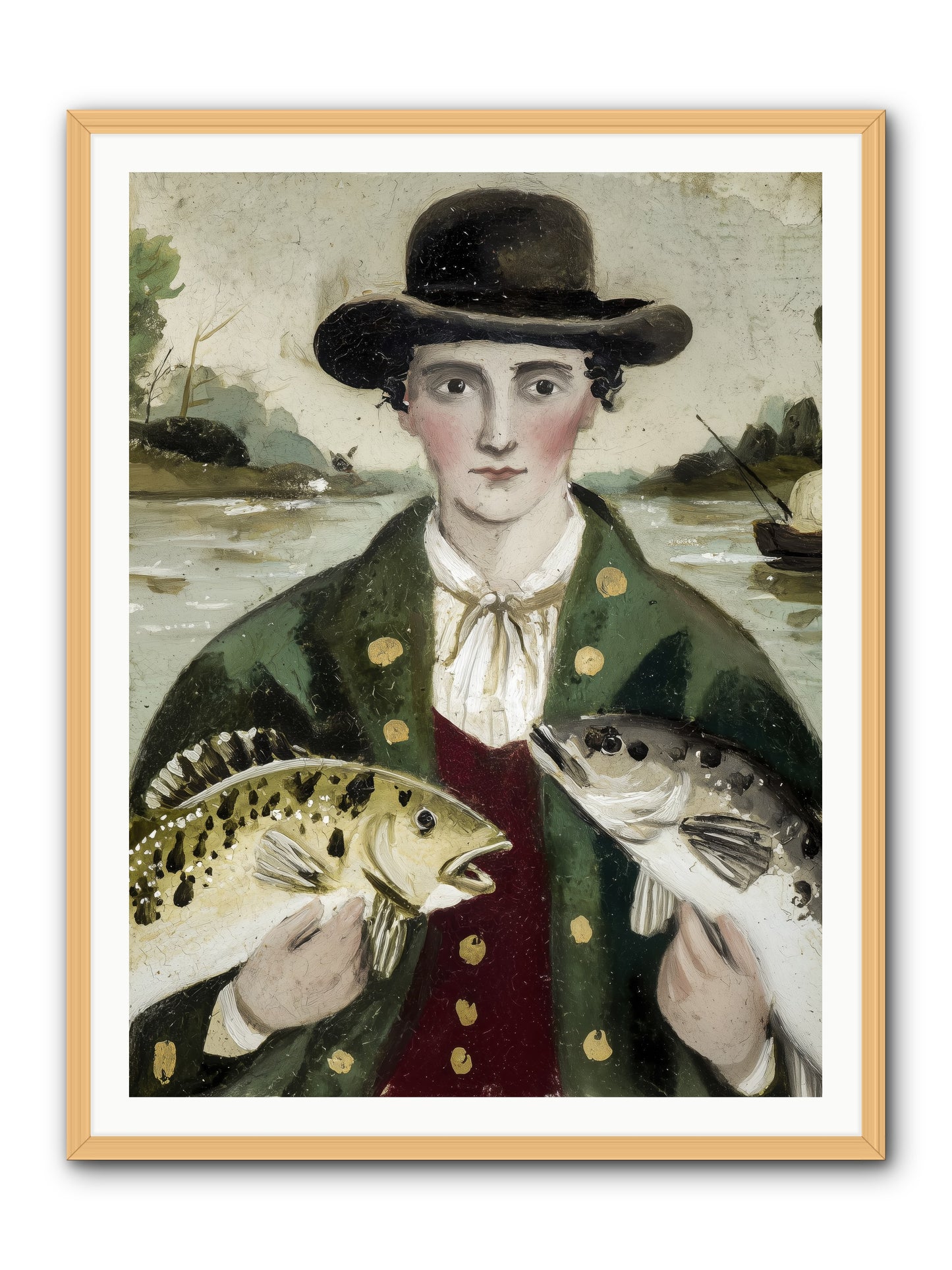 Tide Walker -- Framed Print - Natural 36x48
