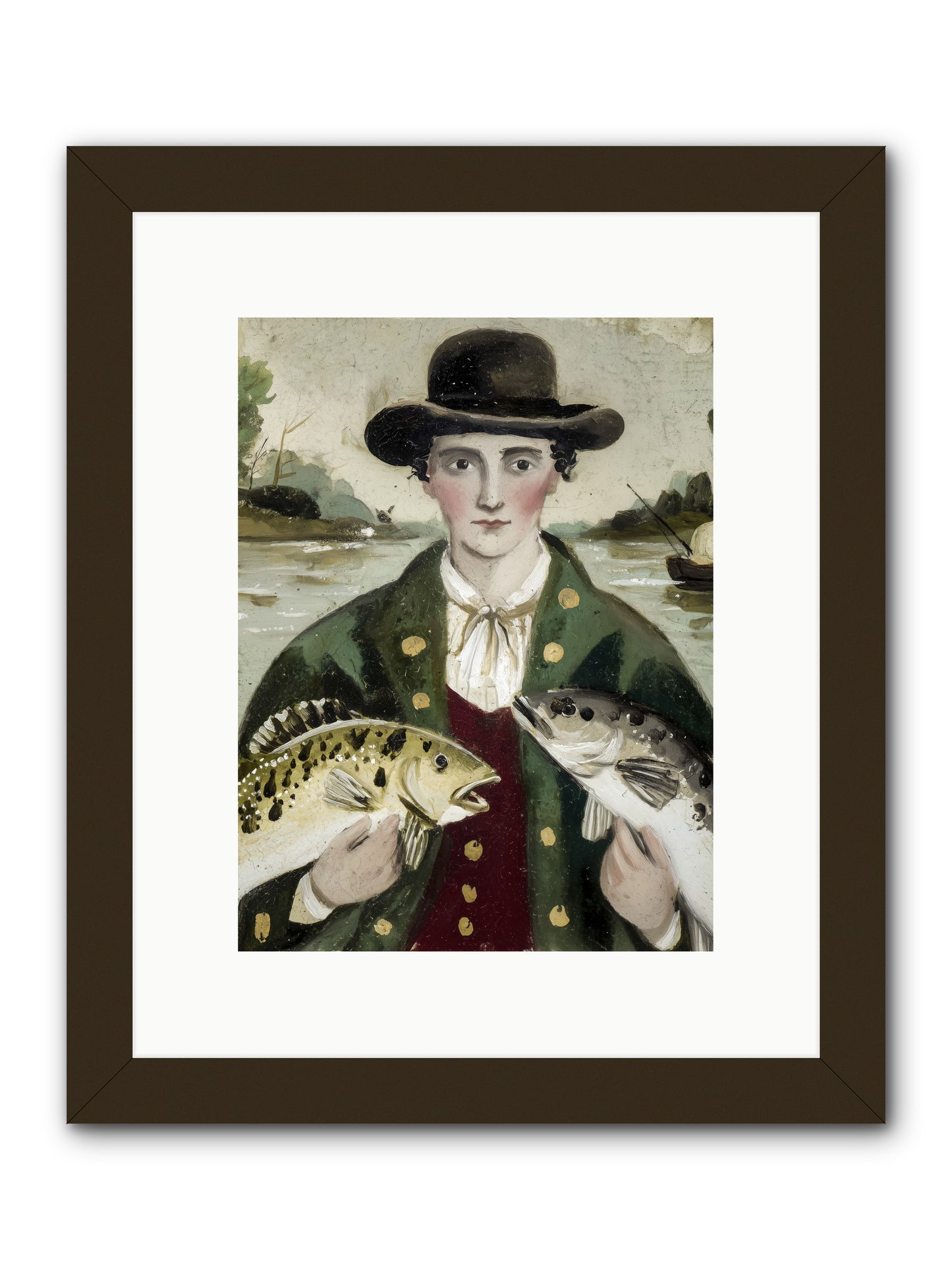 Tide Walker -- Framed Print - Black 9x12