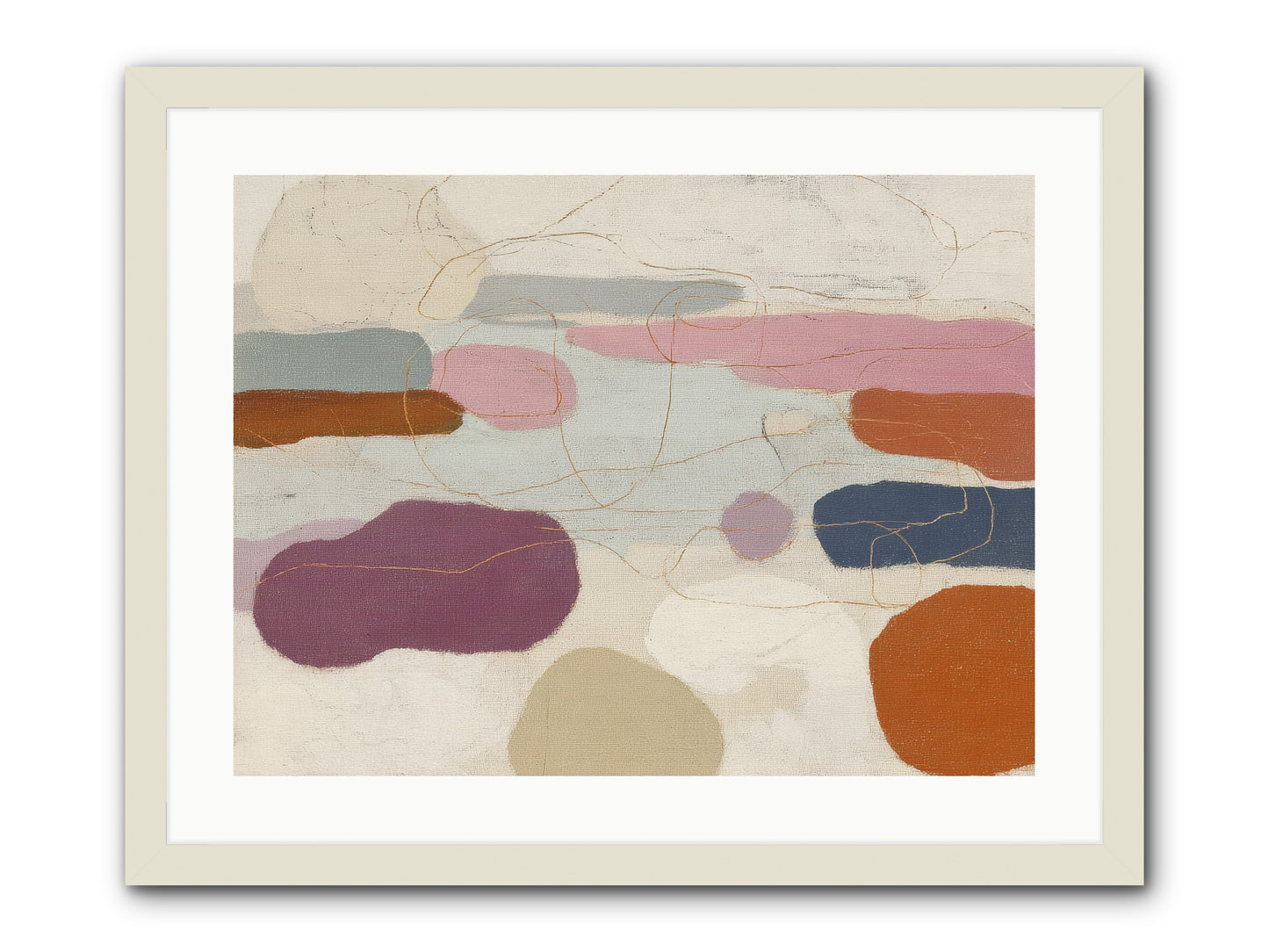 Tideline -- Framed Print - White 24x18