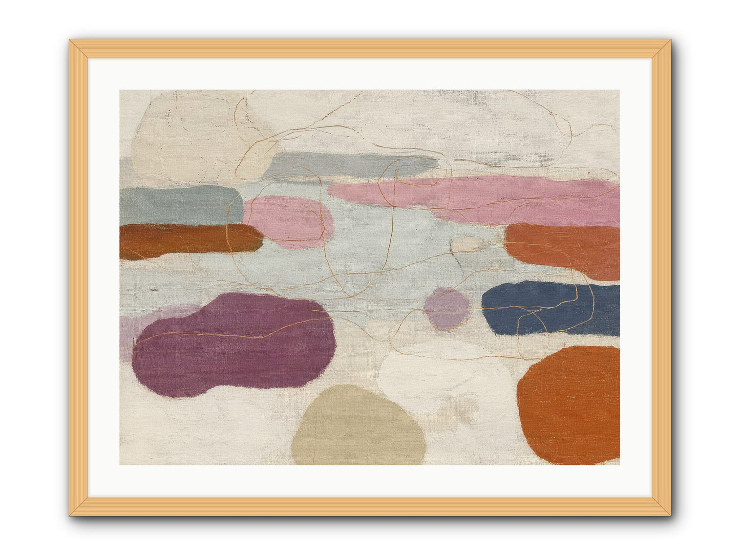 Tideline -- Framed Print - Natural 32x24