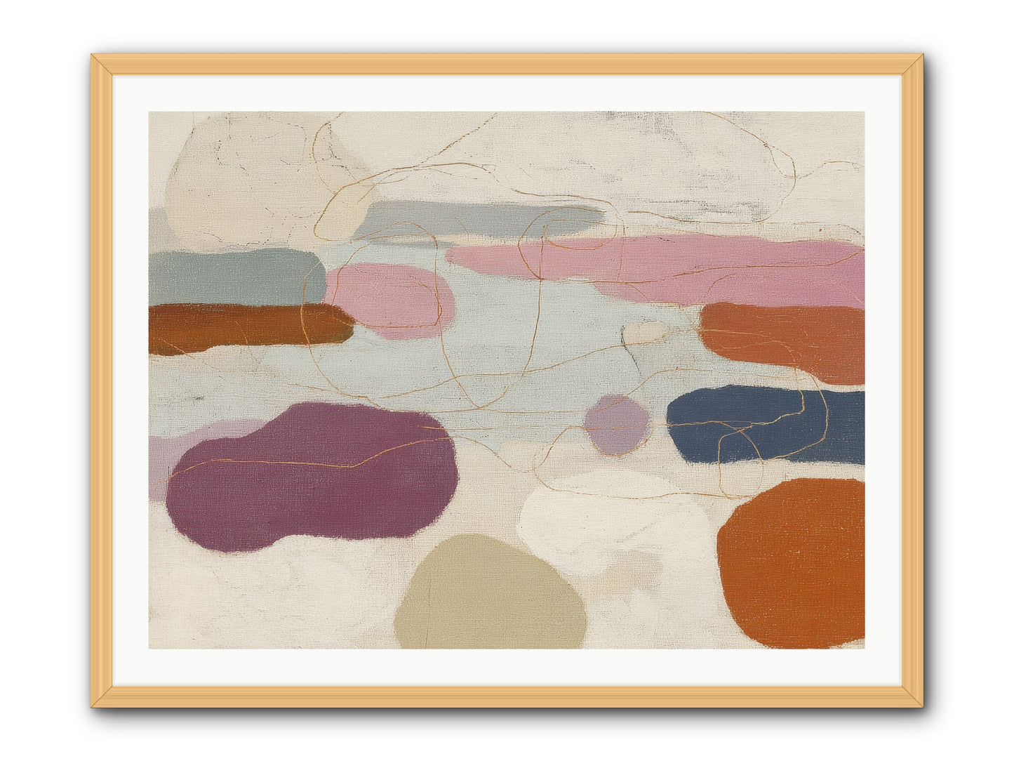 Tideline -- Framed Print - Natural 40x30