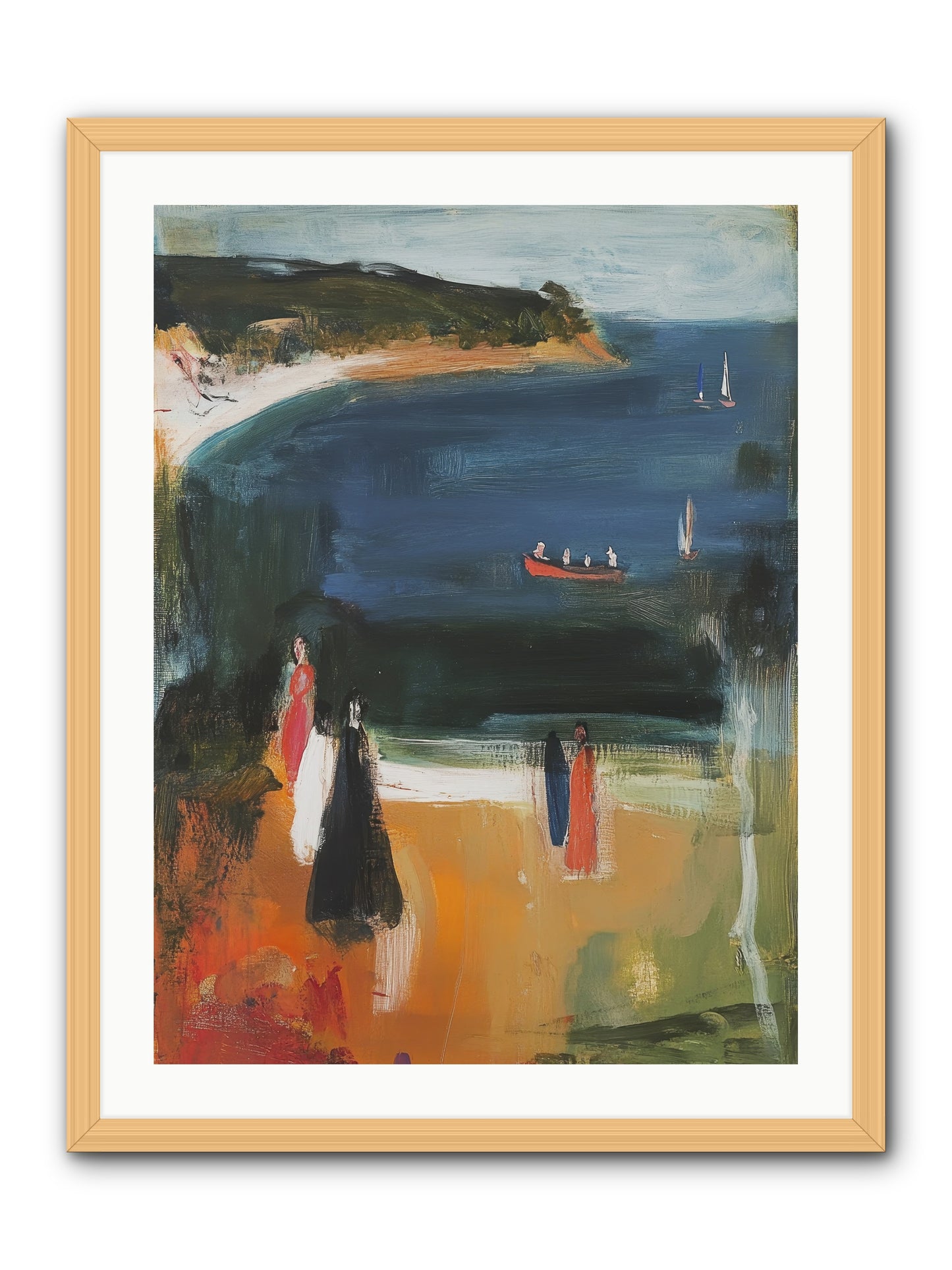 Tides Of Enchantment -- Framed Print - Natural 24x32