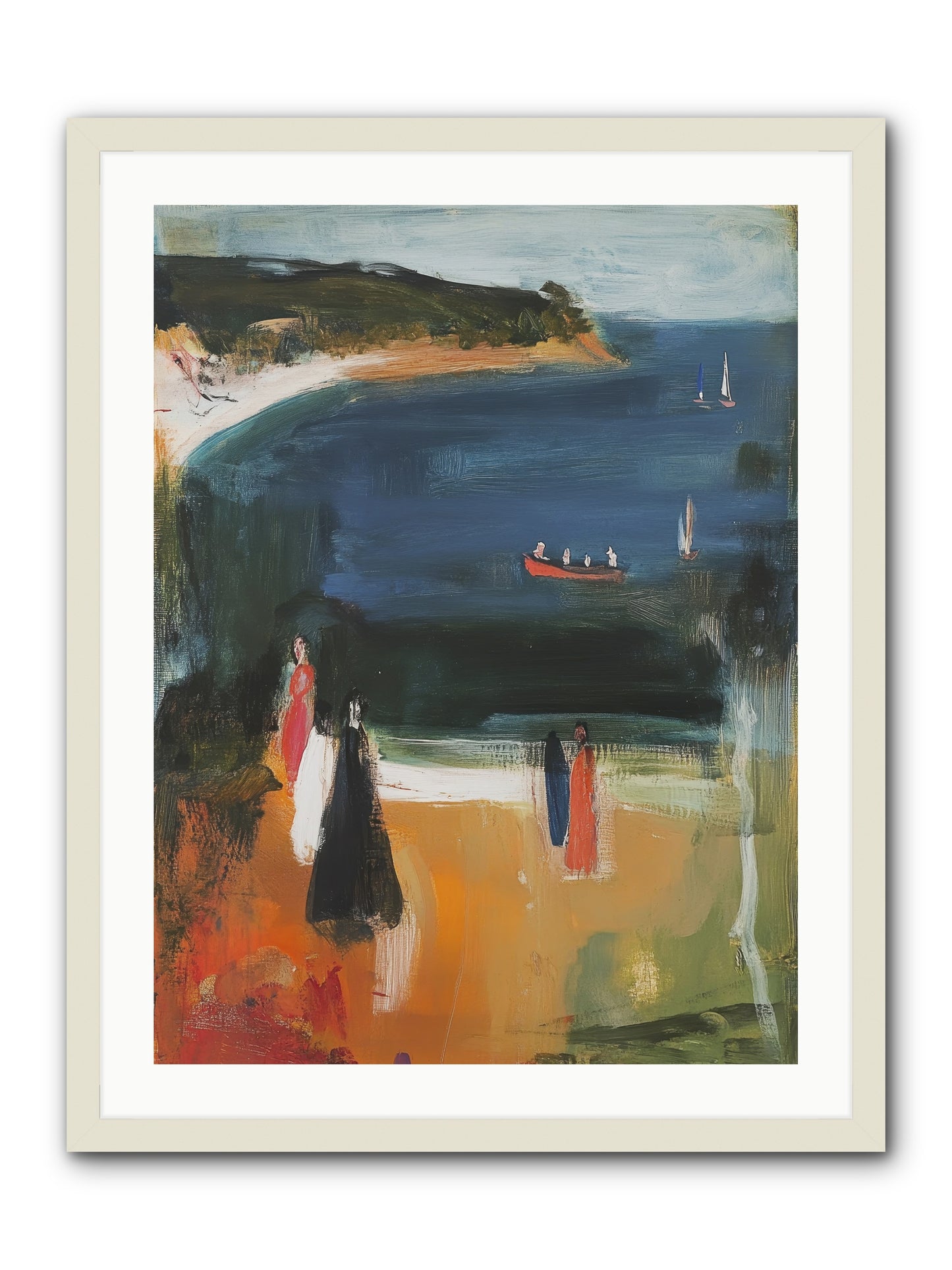 Tides Of Enchantment -- Framed Print - White 24x32