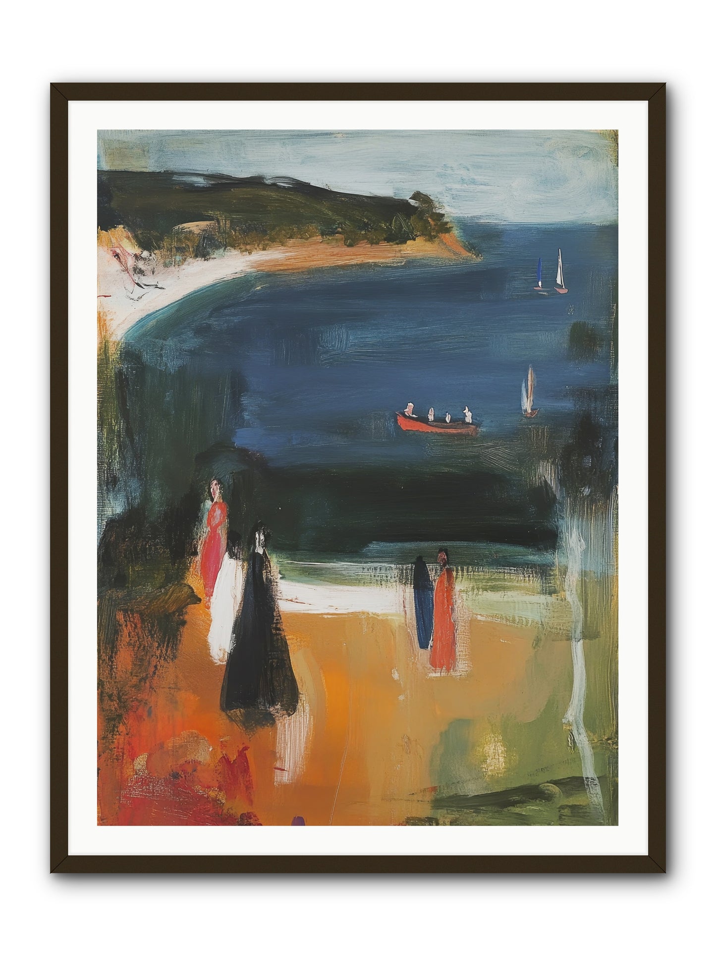 Tides Of Enchantment -- Framed Print - Black 36x48