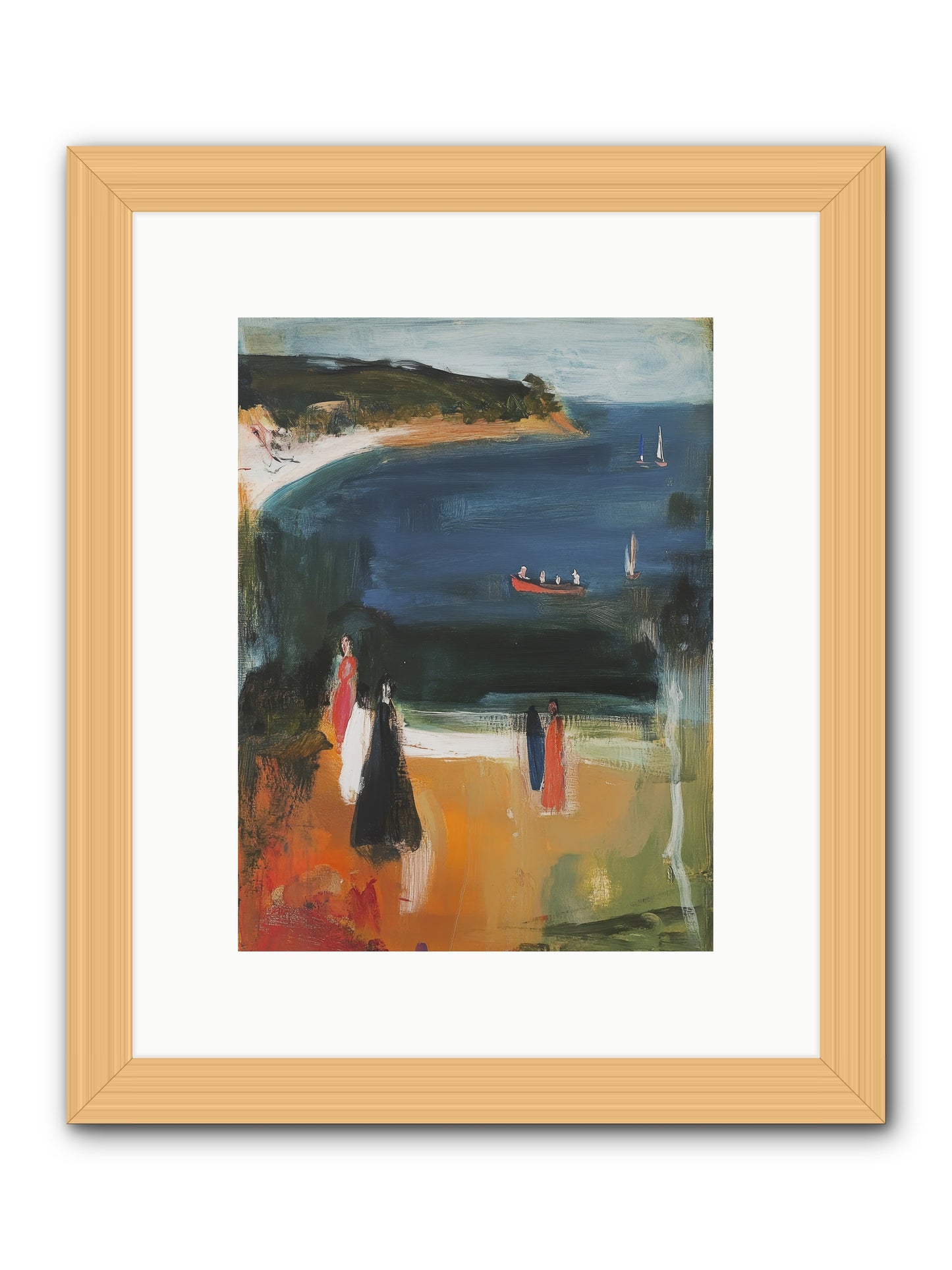 Tides Of Enchantment -- Framed Print - Natural 9x12