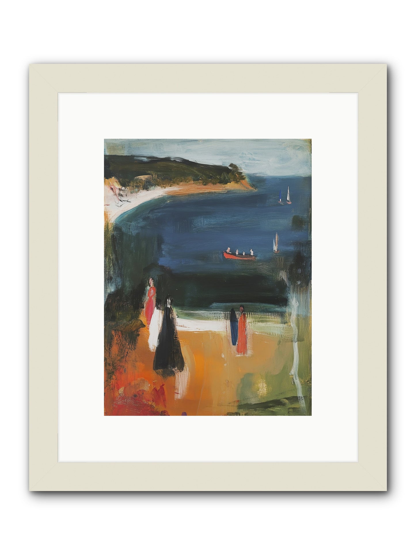 Tides Of Enchantment -- Framed Print - White 9x12