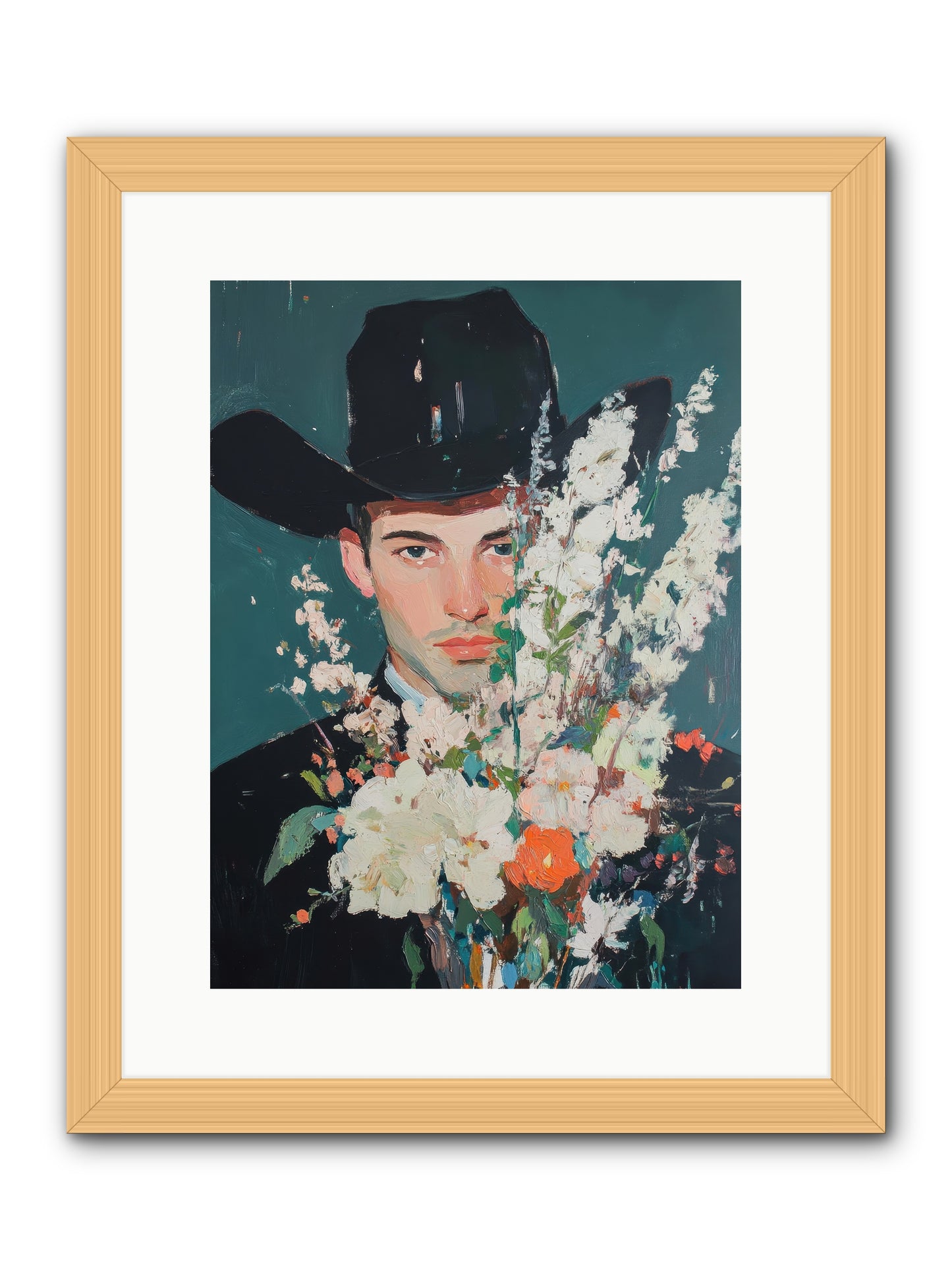 Timber Line Trance -- Framed Print - Natural 12x16
