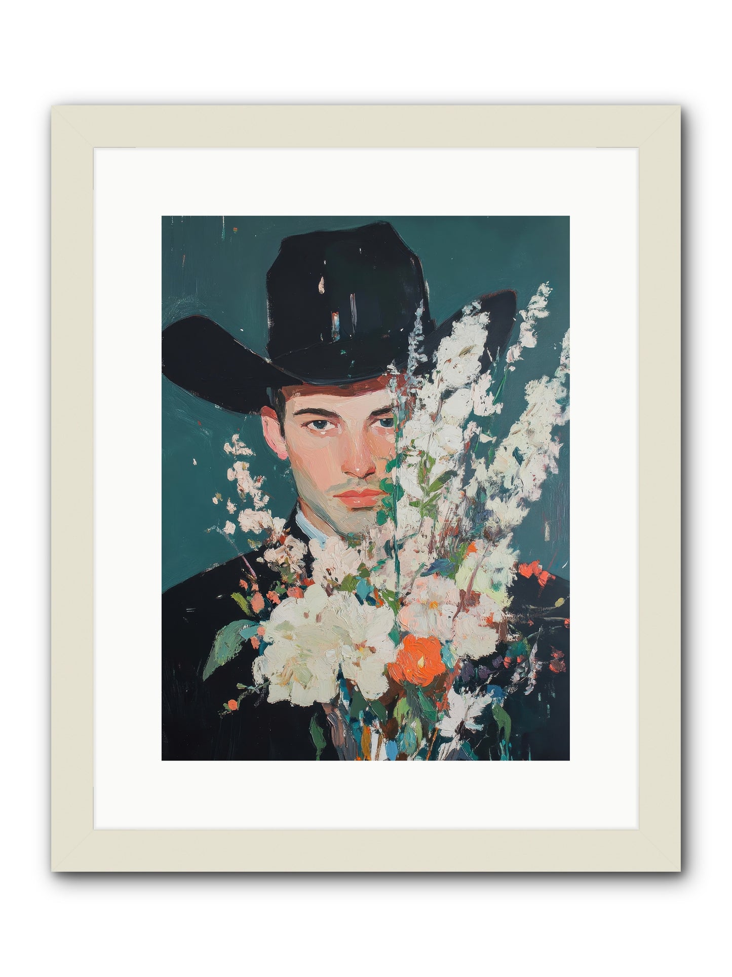Timber Line Trance -- Framed Print - White 12x16