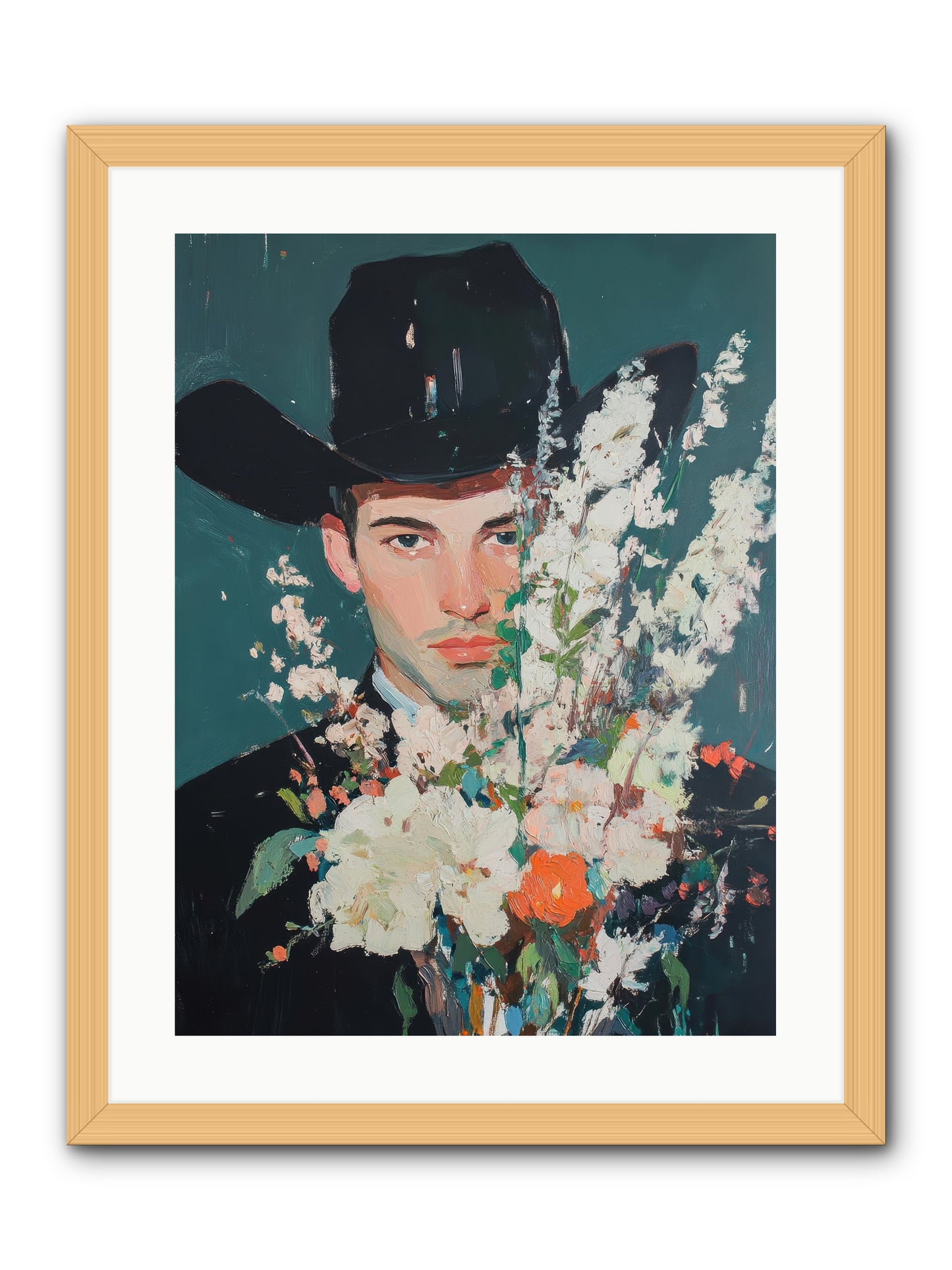Timber Line Trance -- Framed Print - Natural 18x24