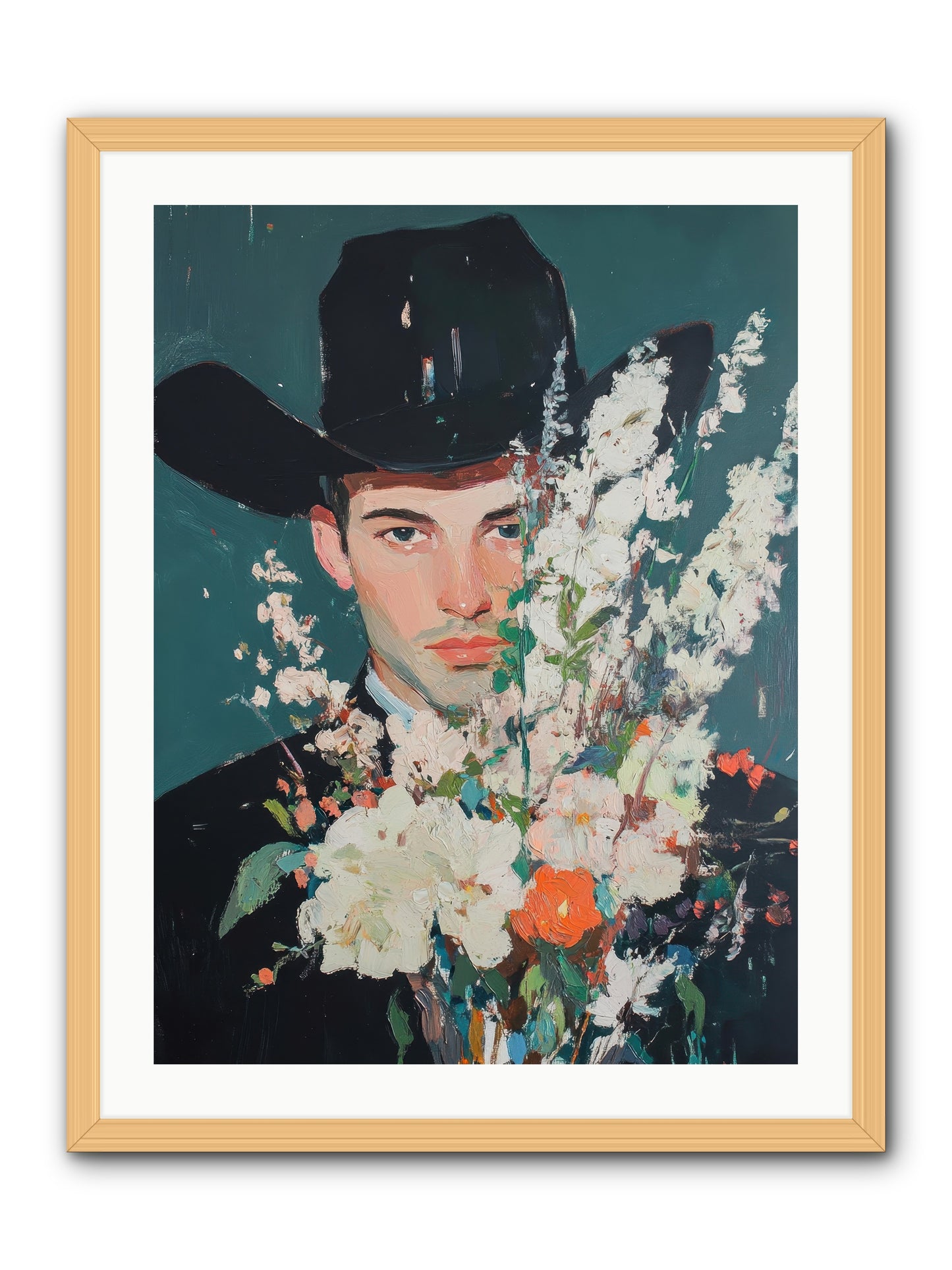 Timber Line Trance -- Framed Print - Natural 24x32