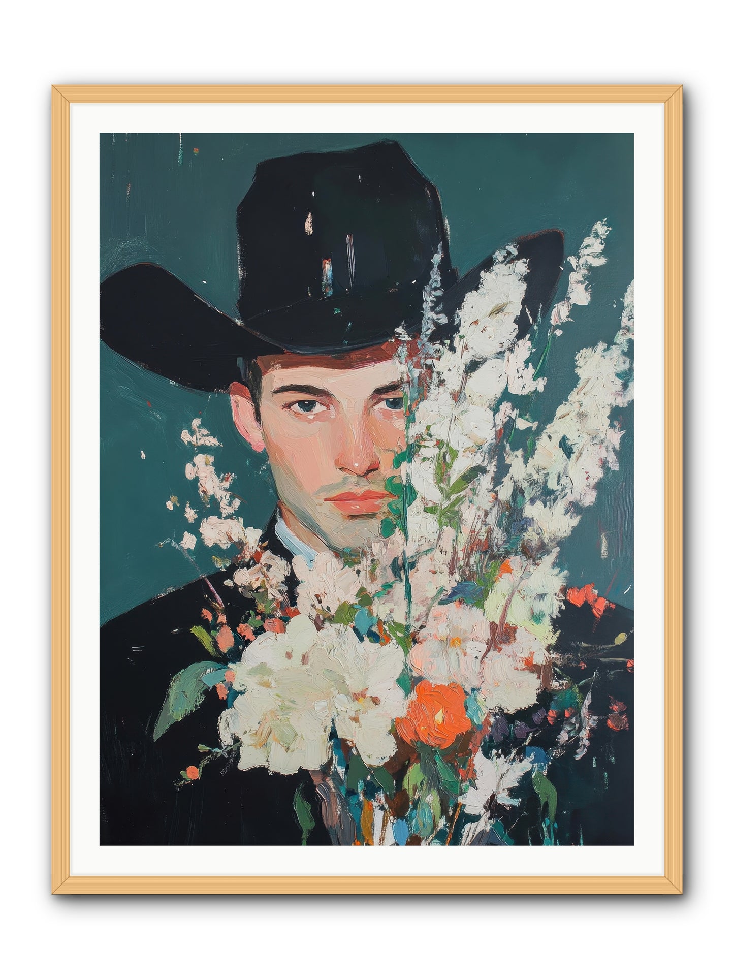Timber Line Trance -- Framed Print - Natural 36x48