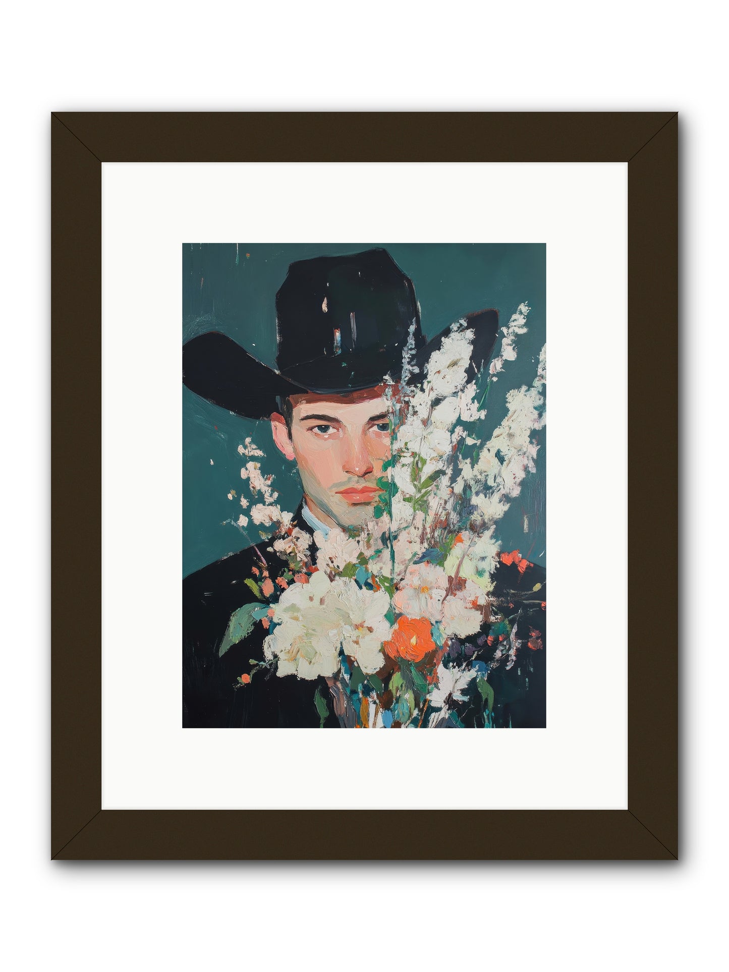 Timber Line Trance -- Framed Print - Black 9x12