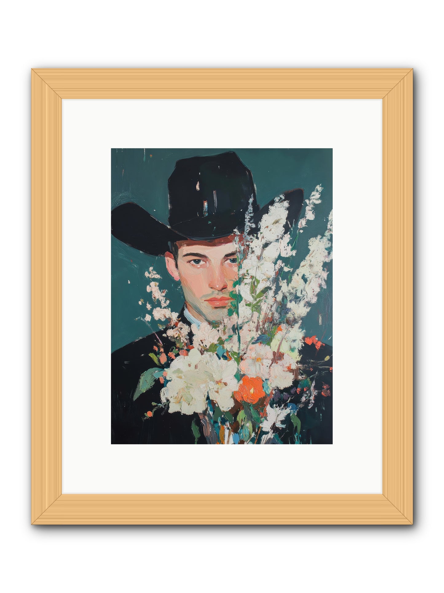 Timber Line Trance -- Framed Print - Natural 9x12