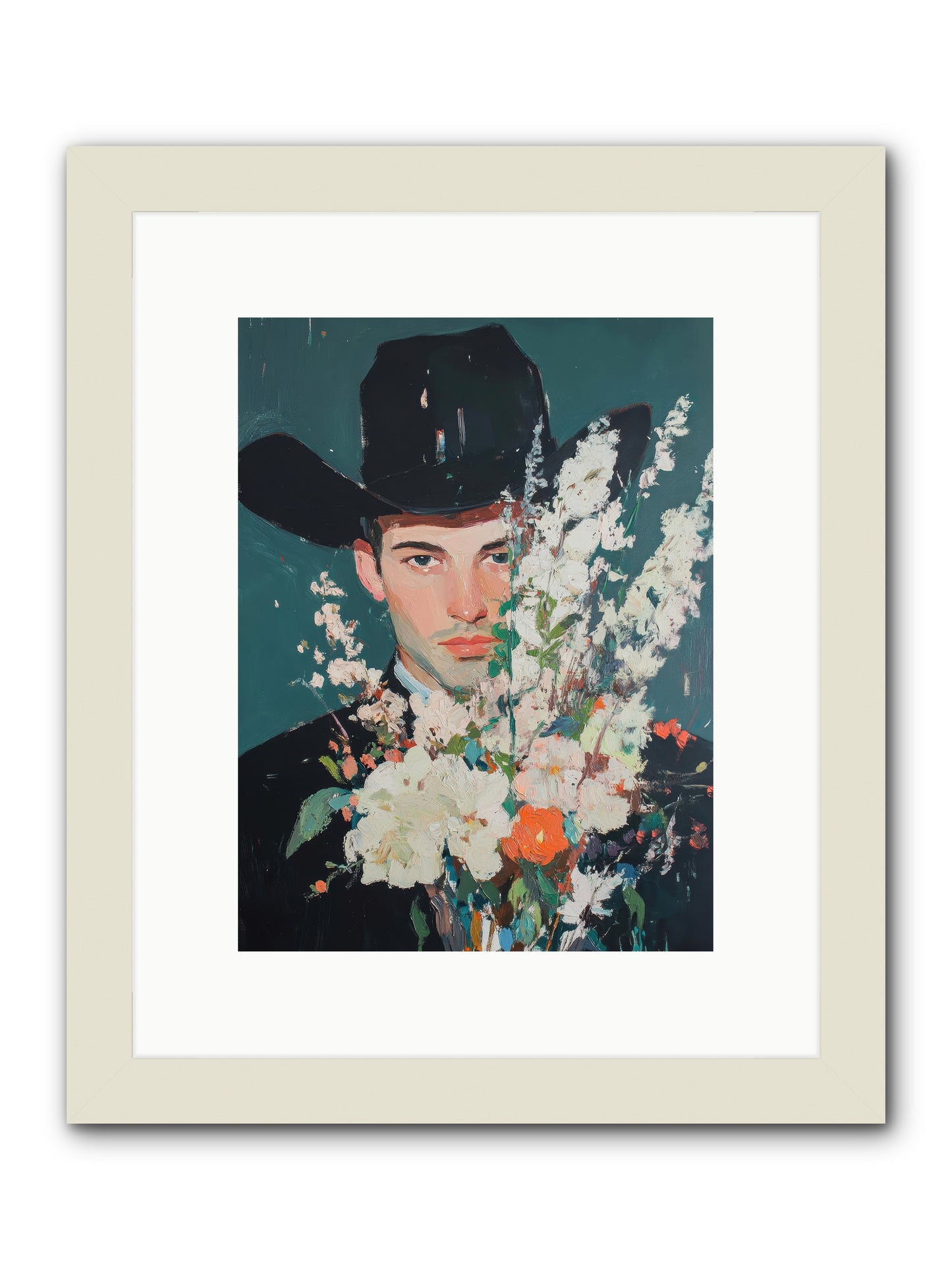Timber Line Trance -- Framed Print - White 9x12