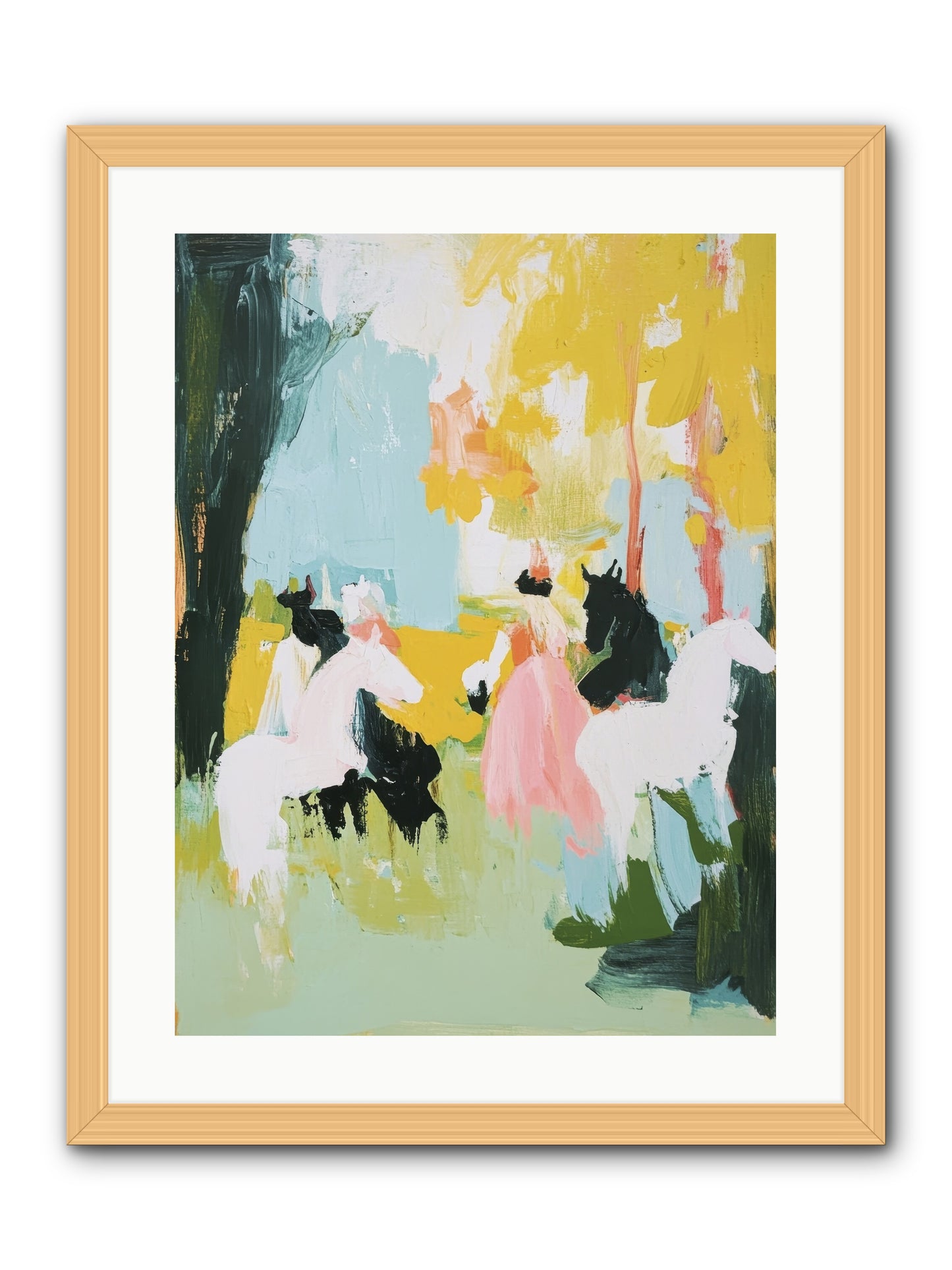 Time Held Its Breath -- Framed Print - Natural 18x24