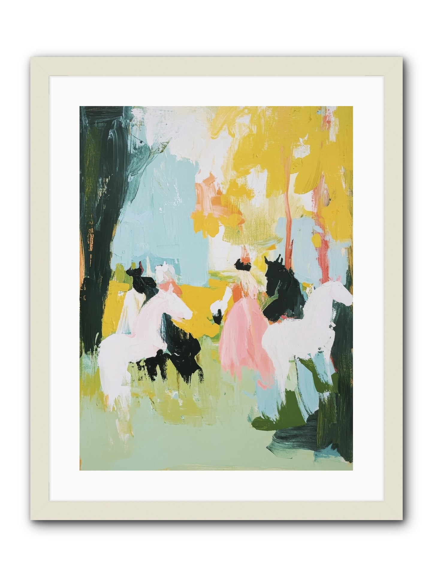 Time Held Its Breath -- Framed Print - White 18x24