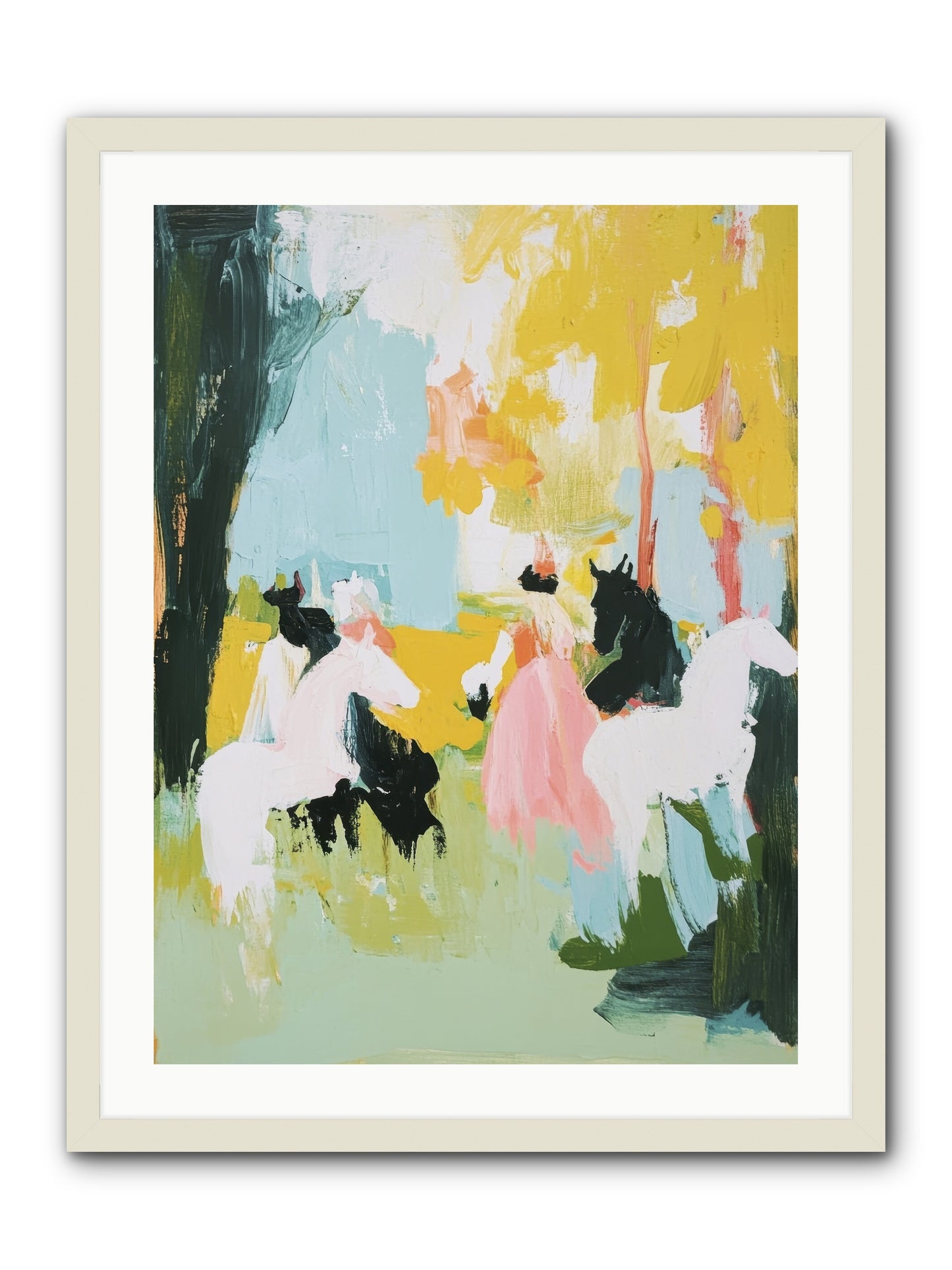 Time Held Its Breath -- Framed Print - White 24x32