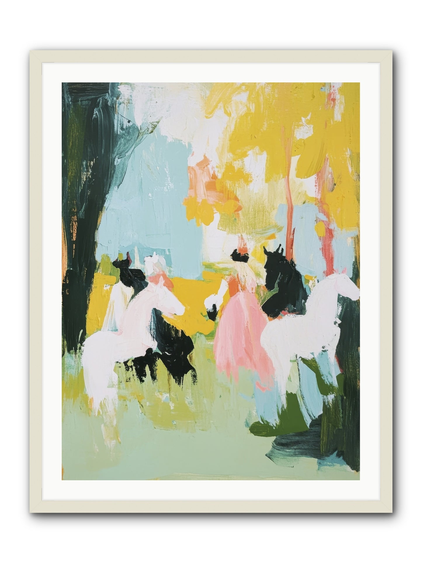 Time Held Its Breath -- Framed Print - White 30x40