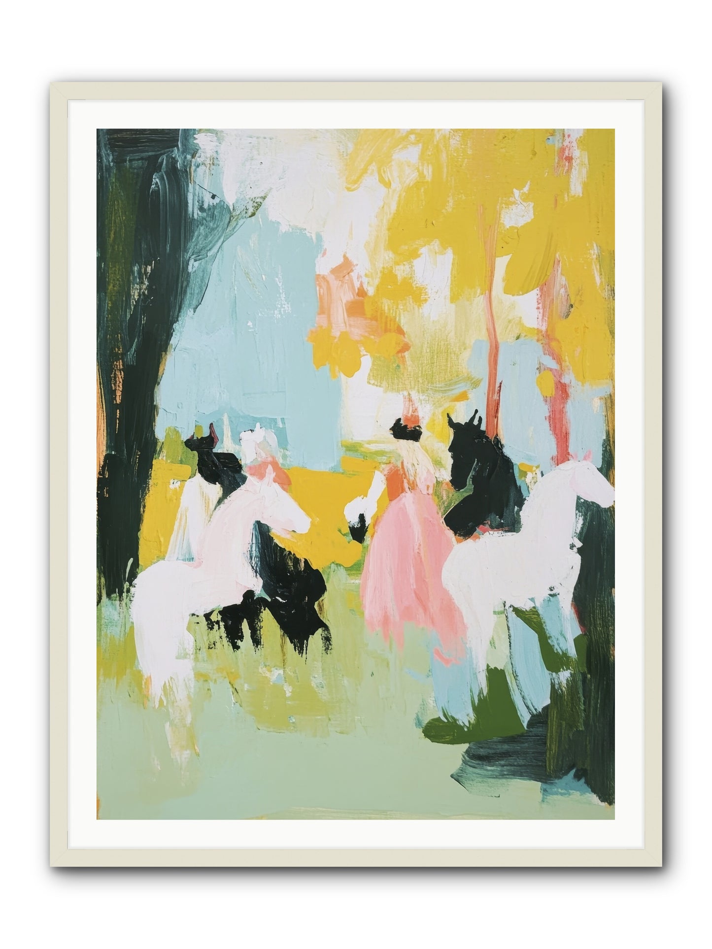 Time Held Its Breath -- Framed Print - White 36x48
