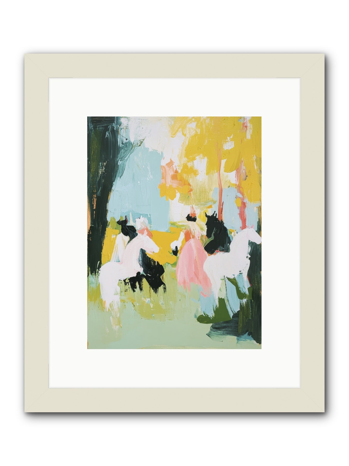Time Held Its Breath -- Framed Print - White 9x12