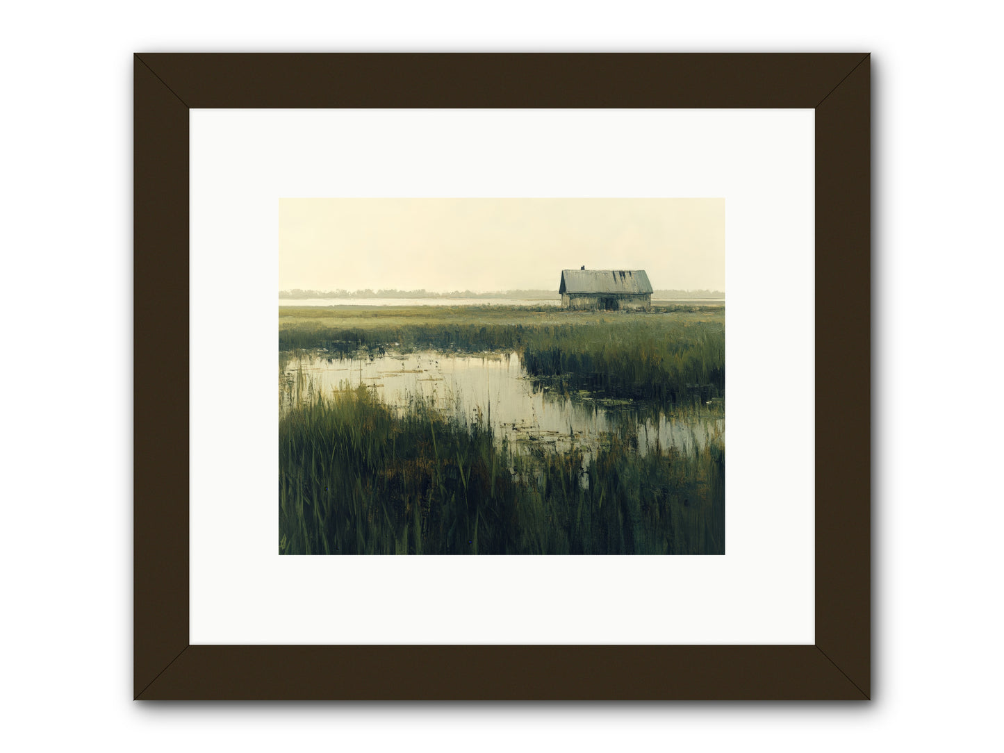 Time Meets Tide -- Framed Print - Black 10x8