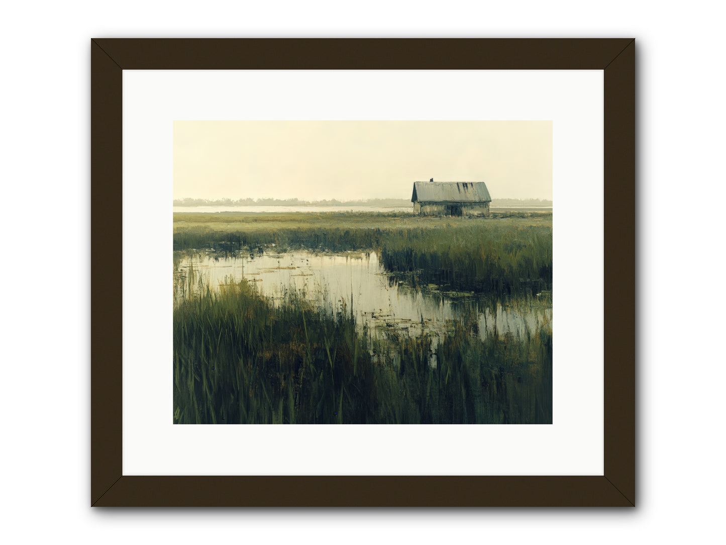 Time Meets Tide -- Framed Print - Black 15x12