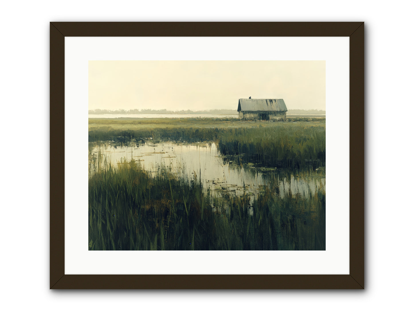 Time Meets Tide -- Framed Print - Black 20x16