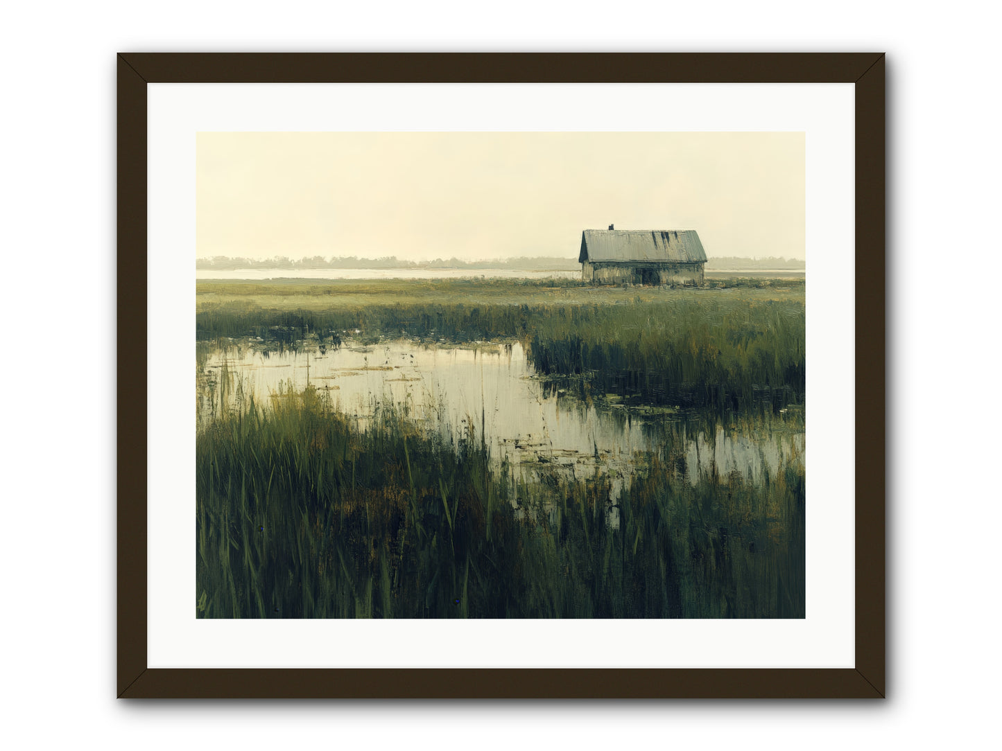 Time Meets Tide -- Framed Print - Black 25x20