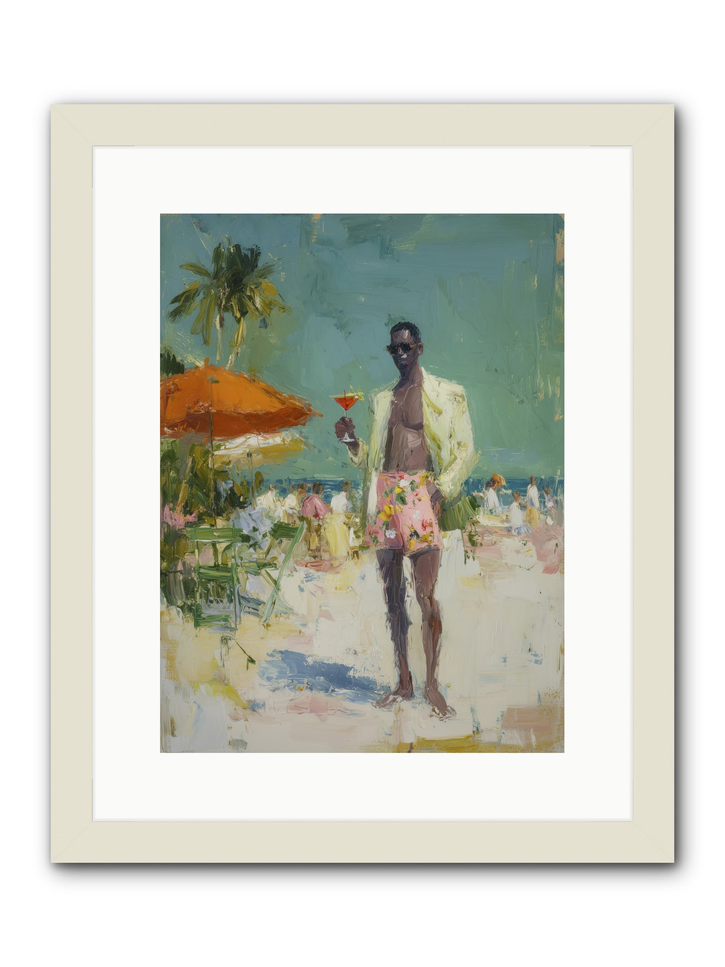 Time Stands Still -- Framed Print - White 12x16