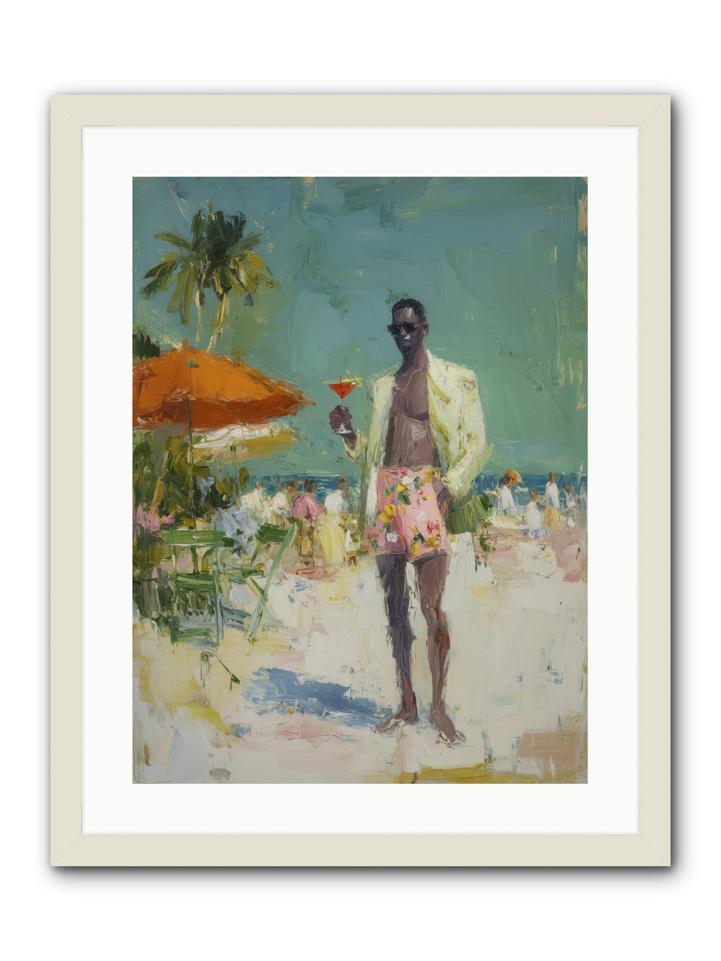 Time Stands Still -- Framed Print - White 18x24