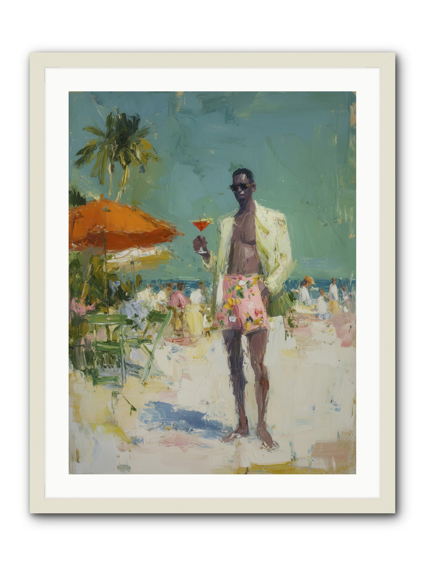 Time Stands Still -- Framed Print - White 24x32