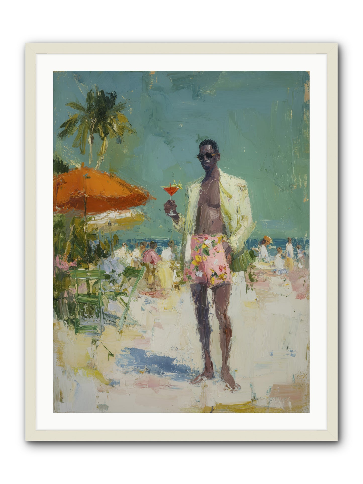 Time Stands Still -- Framed Print - White 30x40