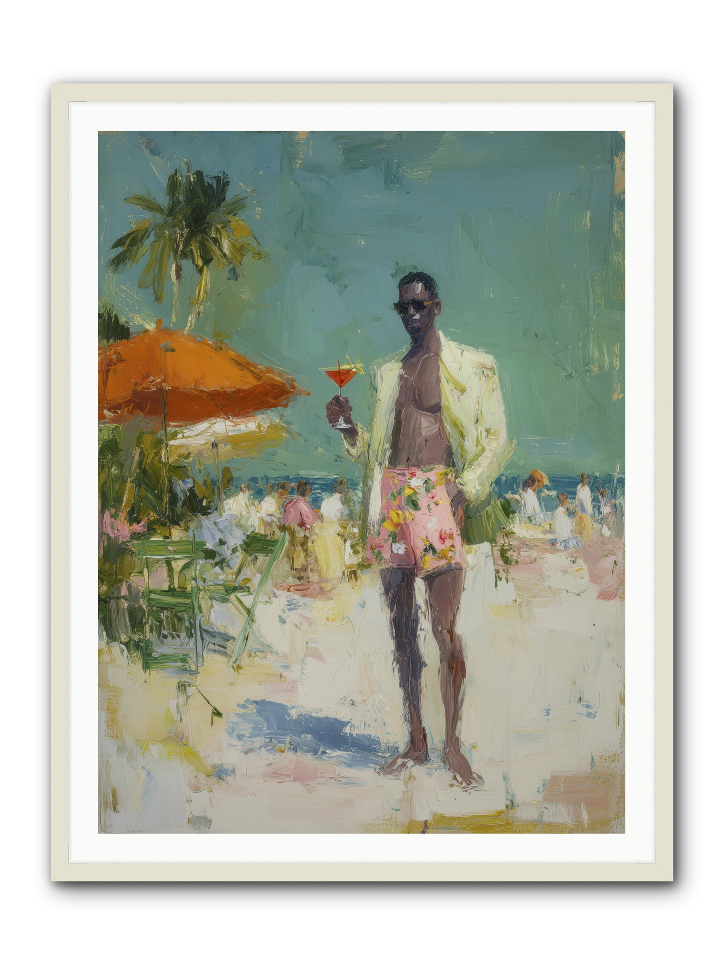 Time Stands Still -- Framed Print - White 36x48