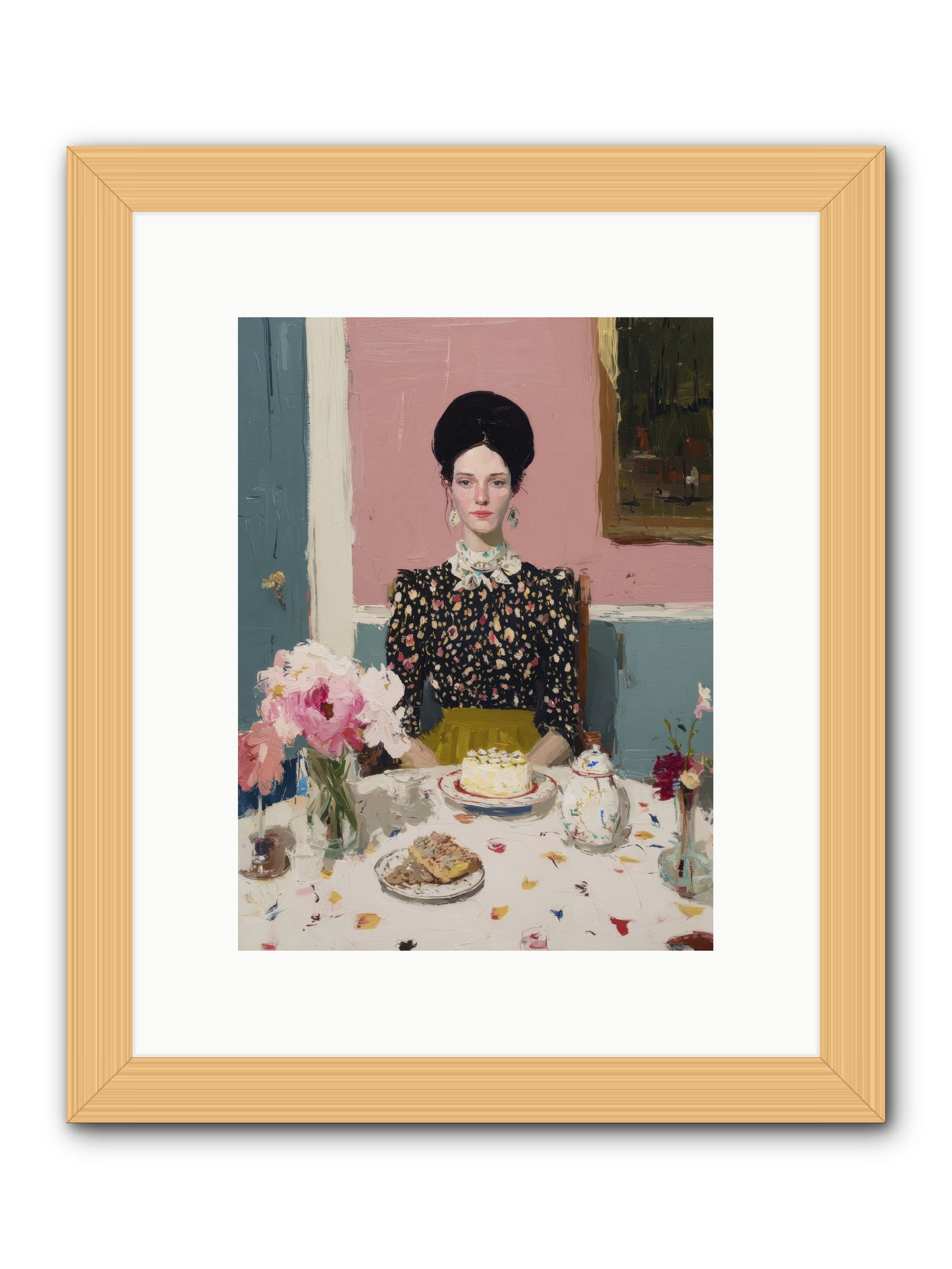 Time Steeped In Grace -- Framed Print - Natural 9x12