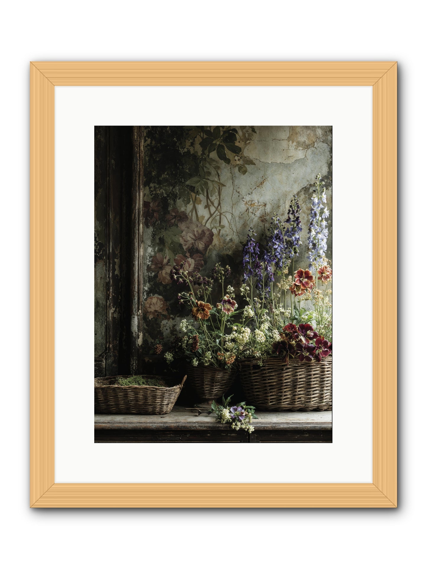 Time belongs to us -- Framed Print - Natural 12x16