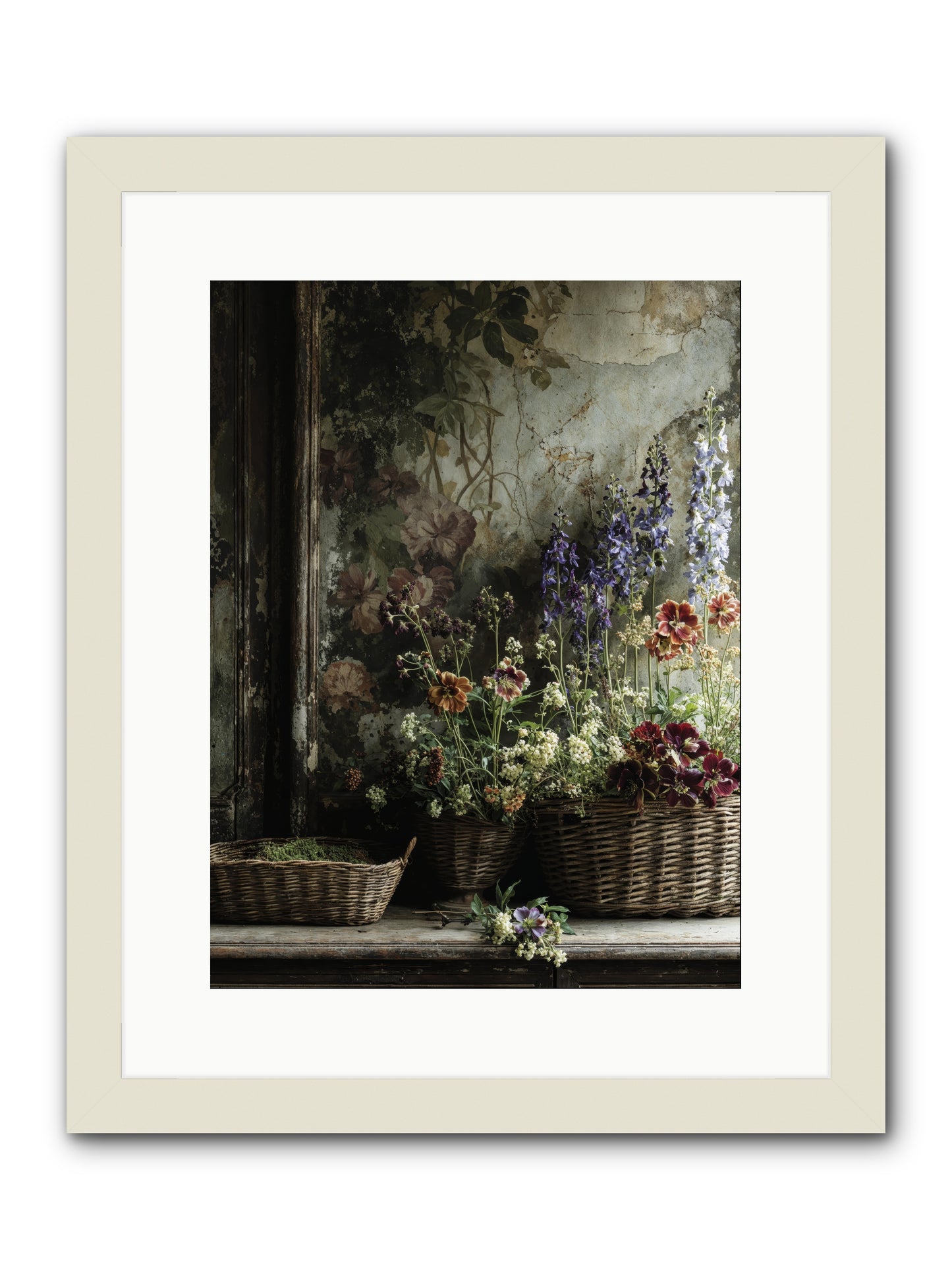 Time belongs to us -- Framed Print - White 12x16