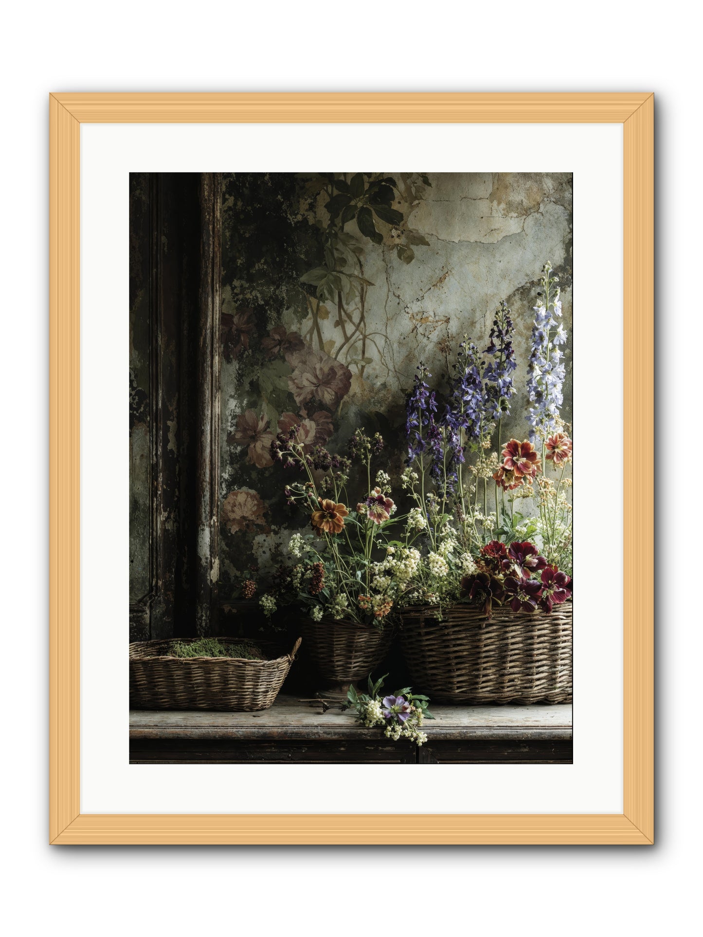 Time belongs to us -- Framed Print - Natural 18x24