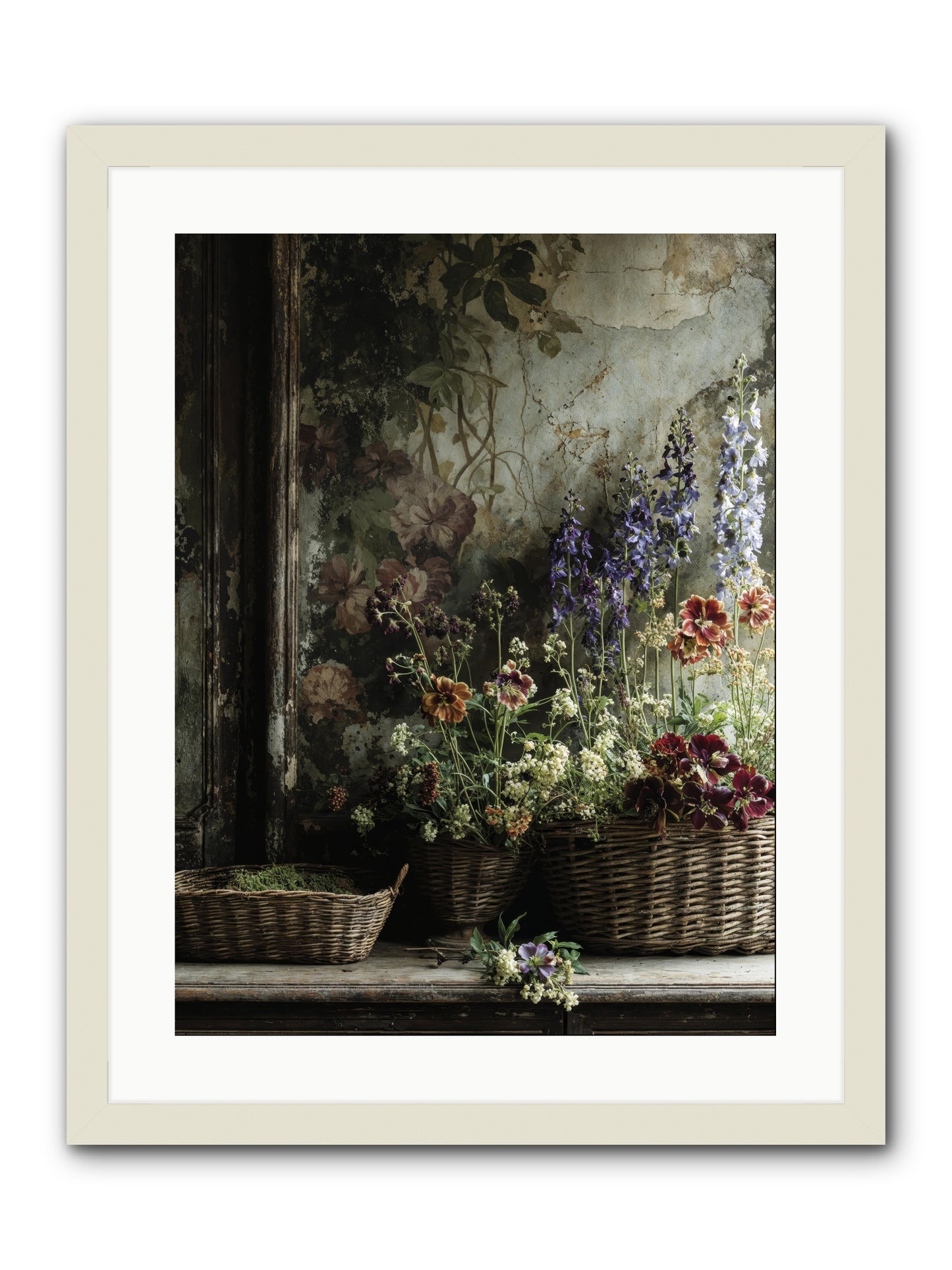 Time belongs to us -- Framed Print - White 18x24