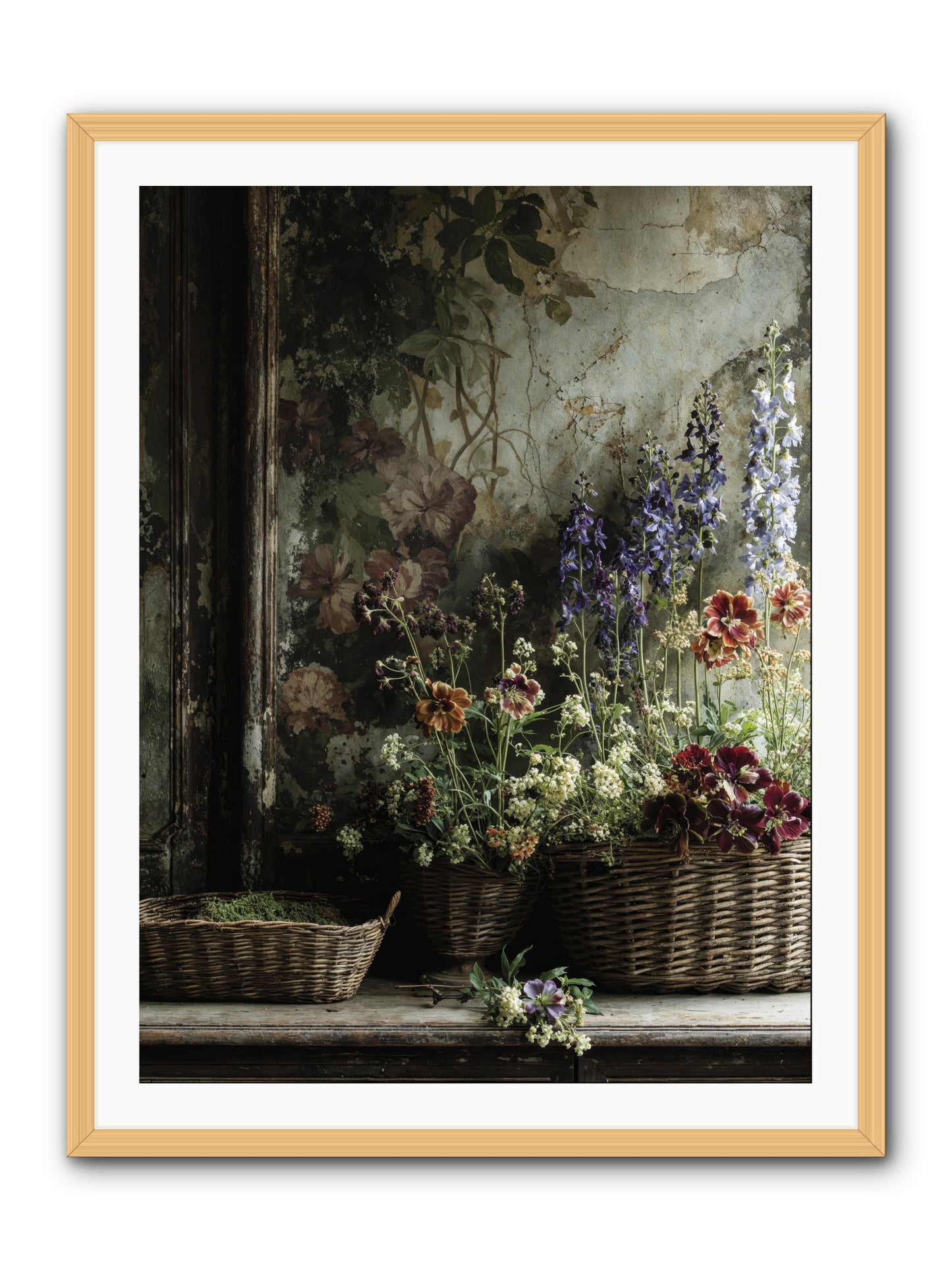 Time belongs to us -- Framed Print - Natural 30x40