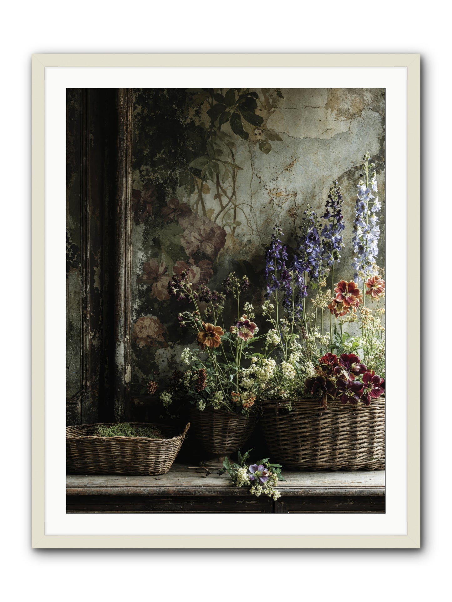 Time belongs to us -- Framed Print - White 30x40