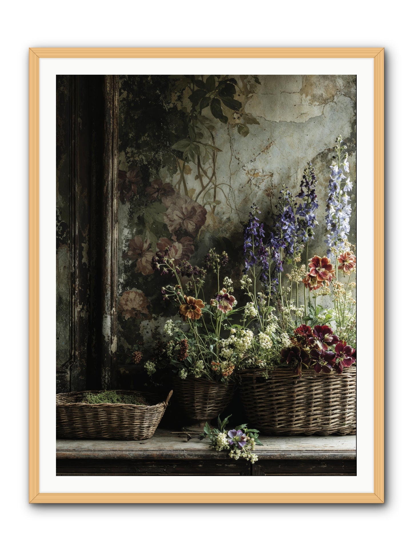 Time belongs to us -- Framed Print - Natural 36x48