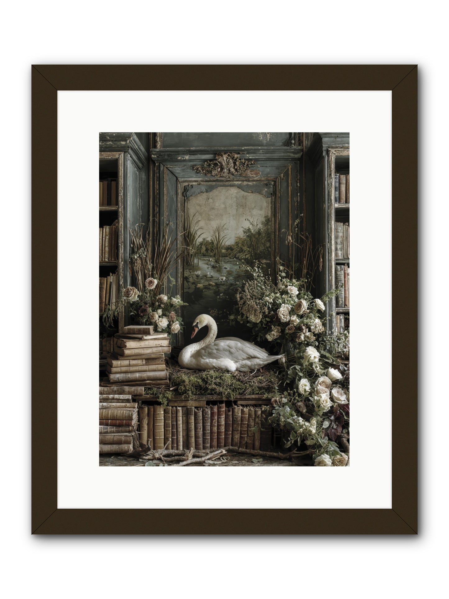 Time borrowed beauty -- Framed Print - Black 12x16